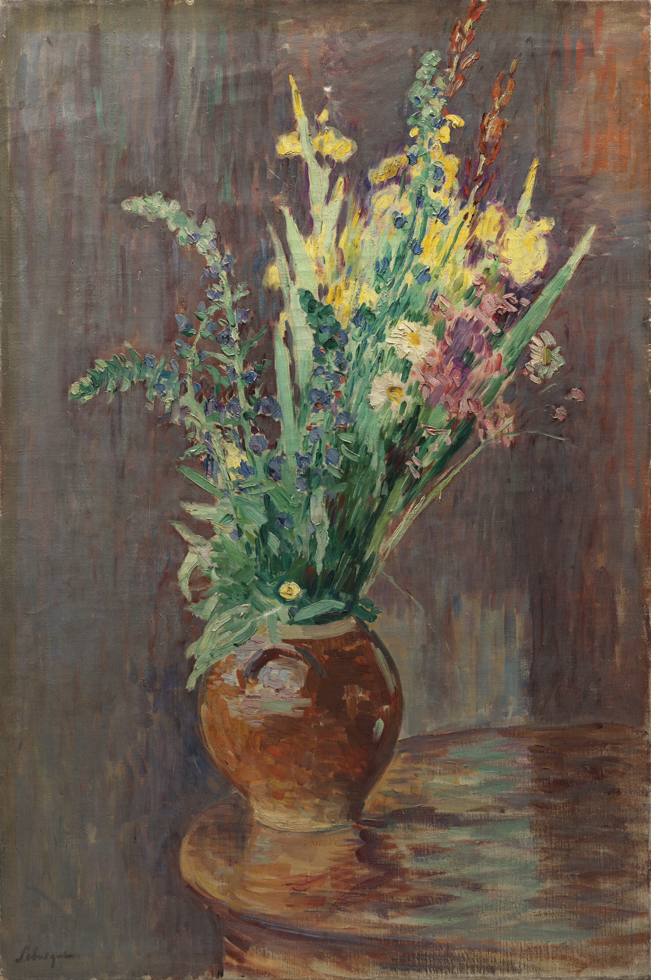 Henri Lebasque — Герб с цветами в горшке