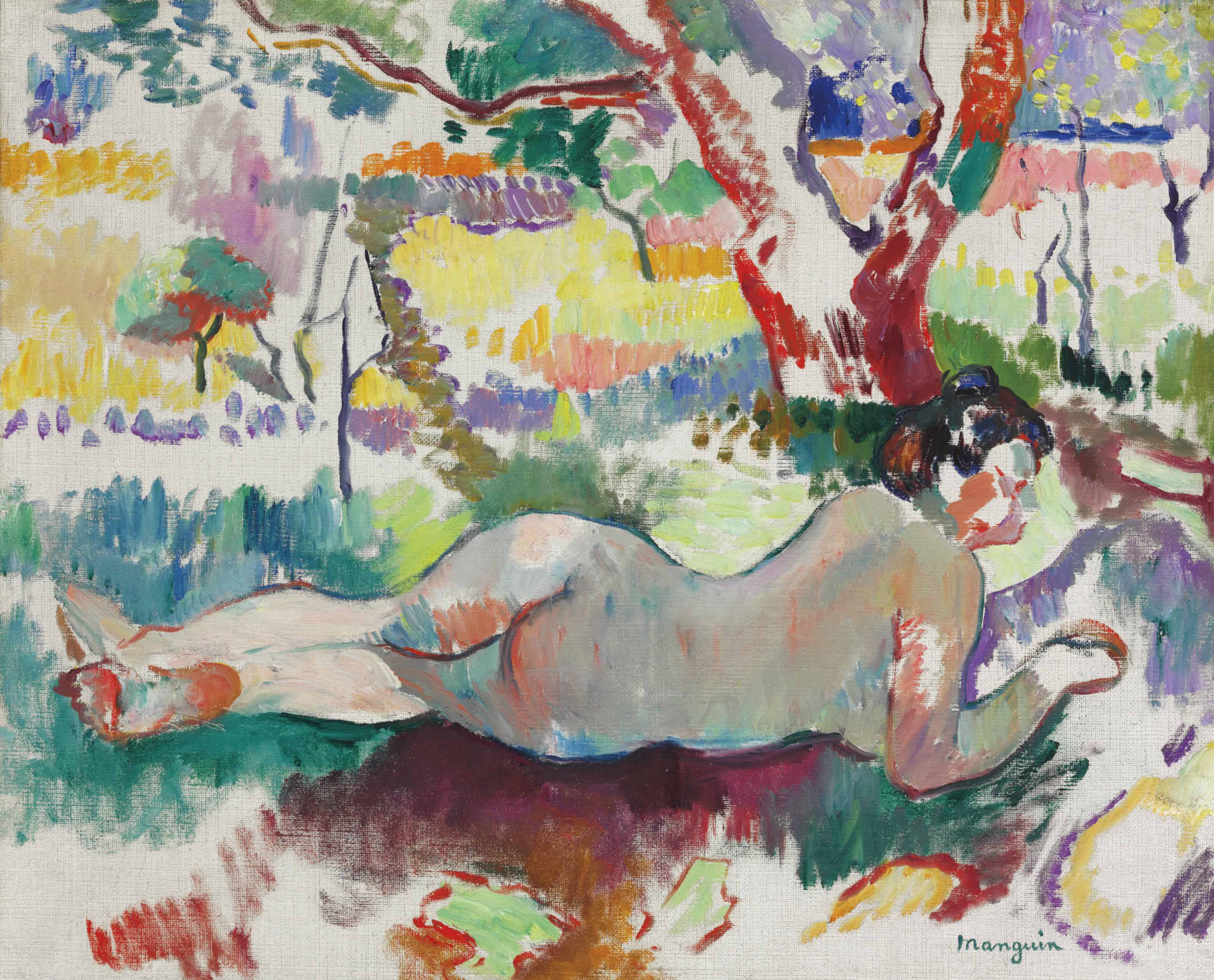 Henri Manguin — Перевернутый этюд, Ну вот и деревья, Вилла Демьер