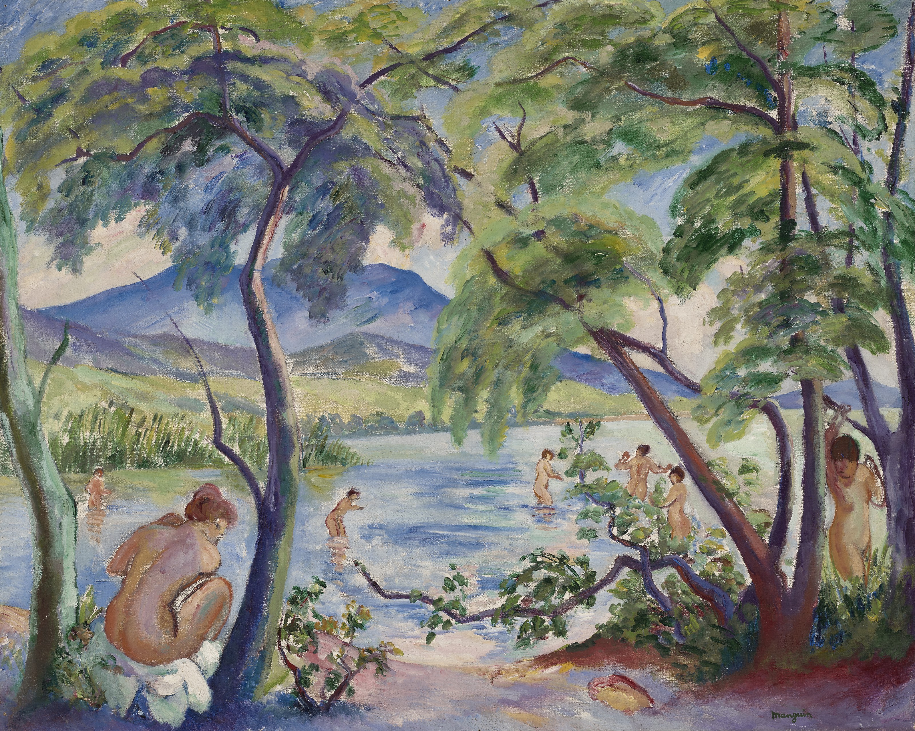 Henri Manguin — Пейсаж-о-бенез, Коломбье