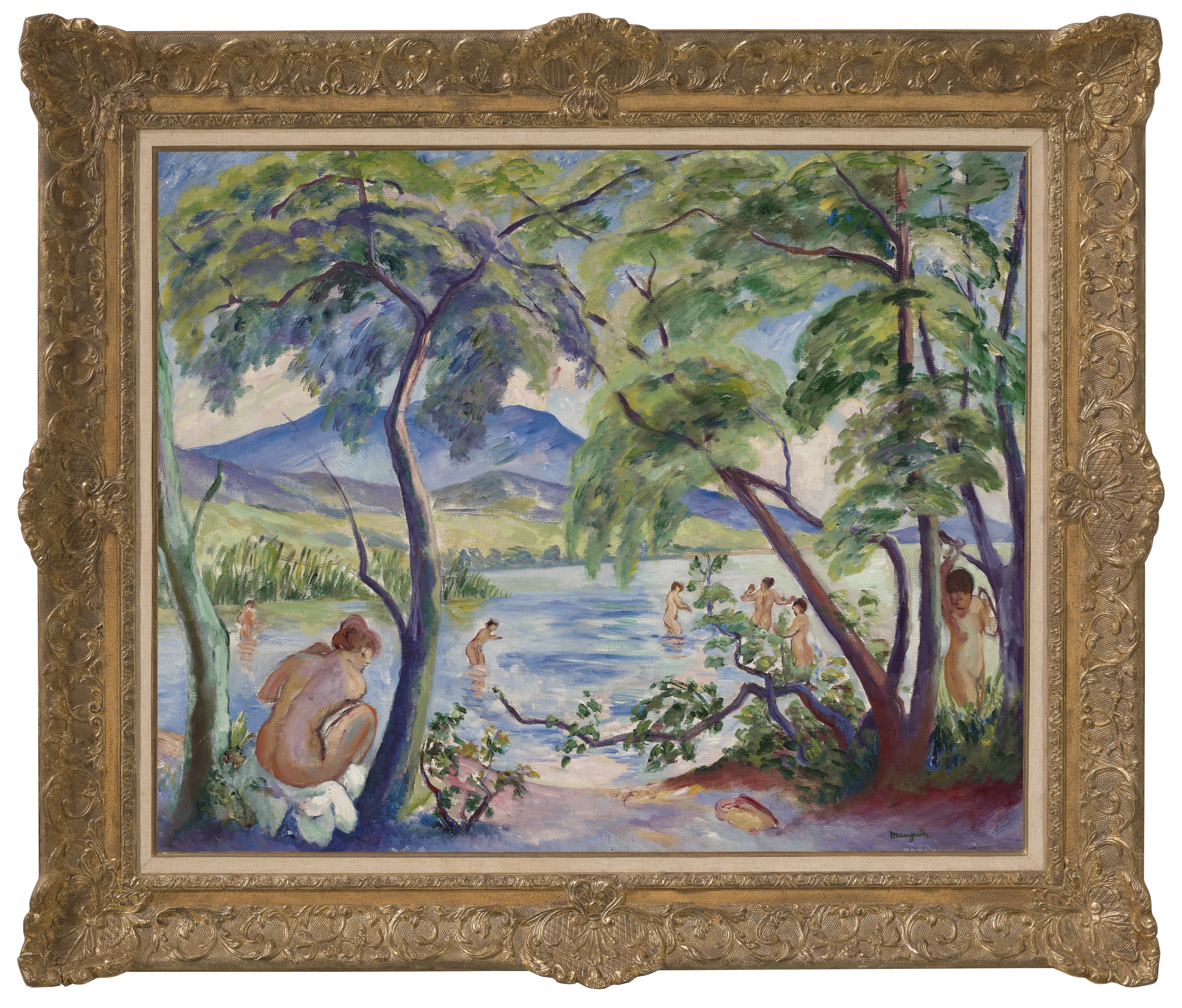 Henri Manguin — Пейсаж-о-бенез, Коломбье, изображение 2