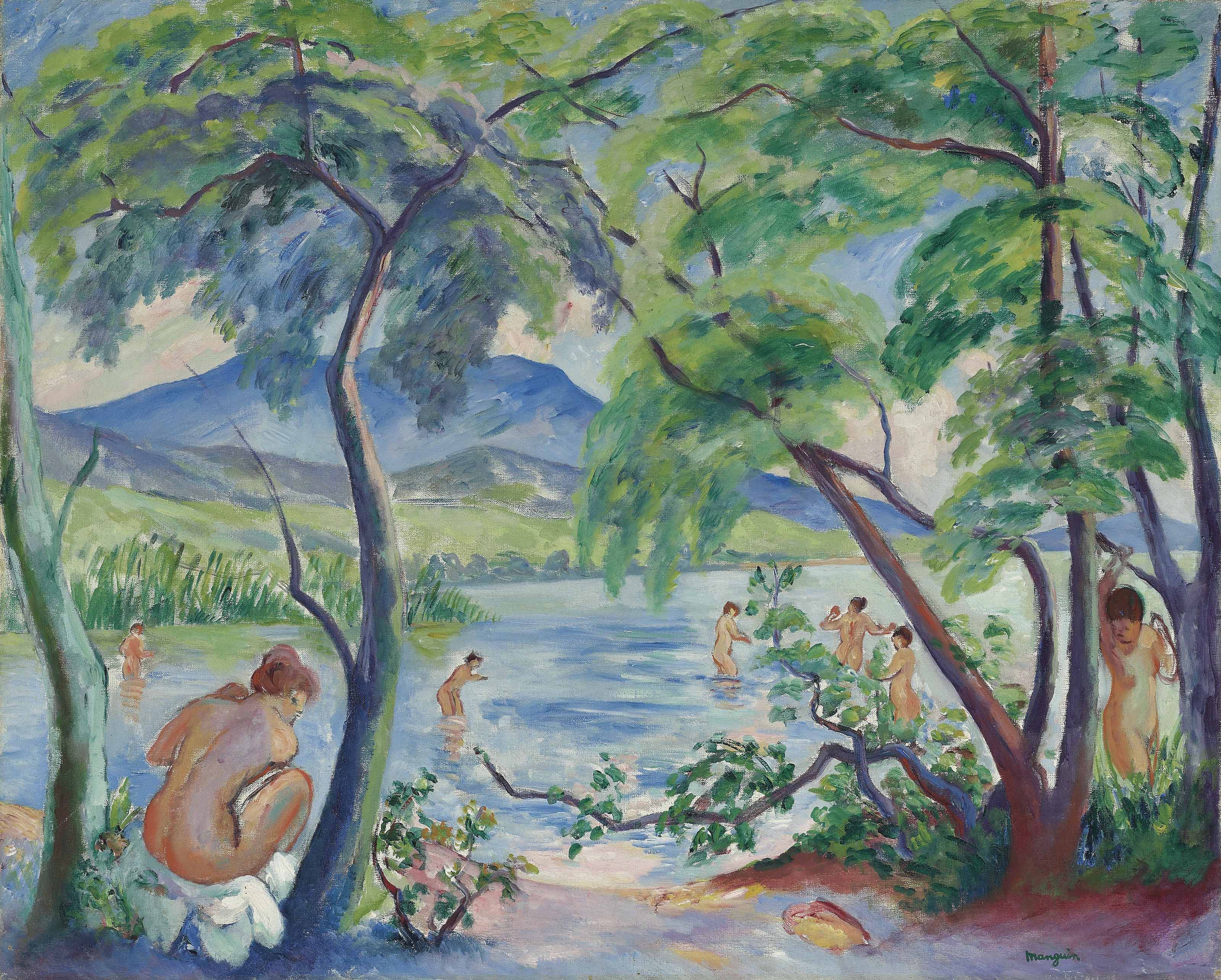 Henri Manguin — Пейсаж-о-бенез, Коломбье