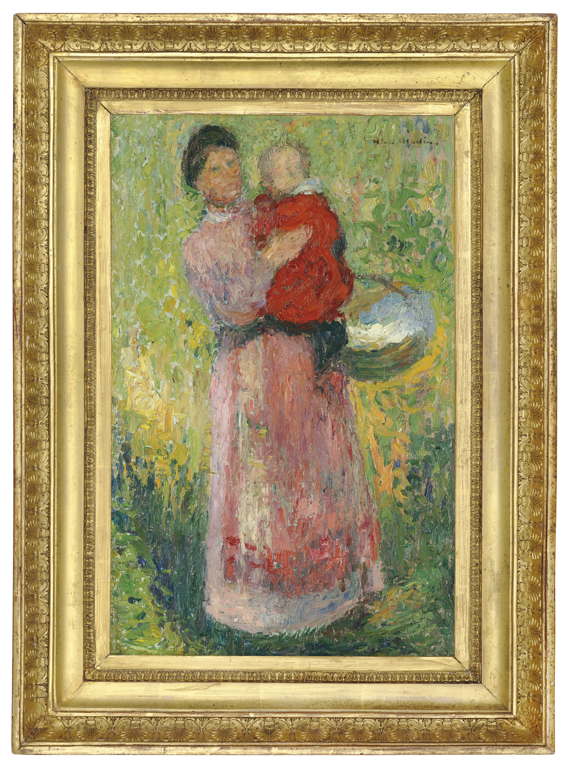 Henri Martin — Важная женщина без бюстгальтеров, в розовом цвете, изображение 3