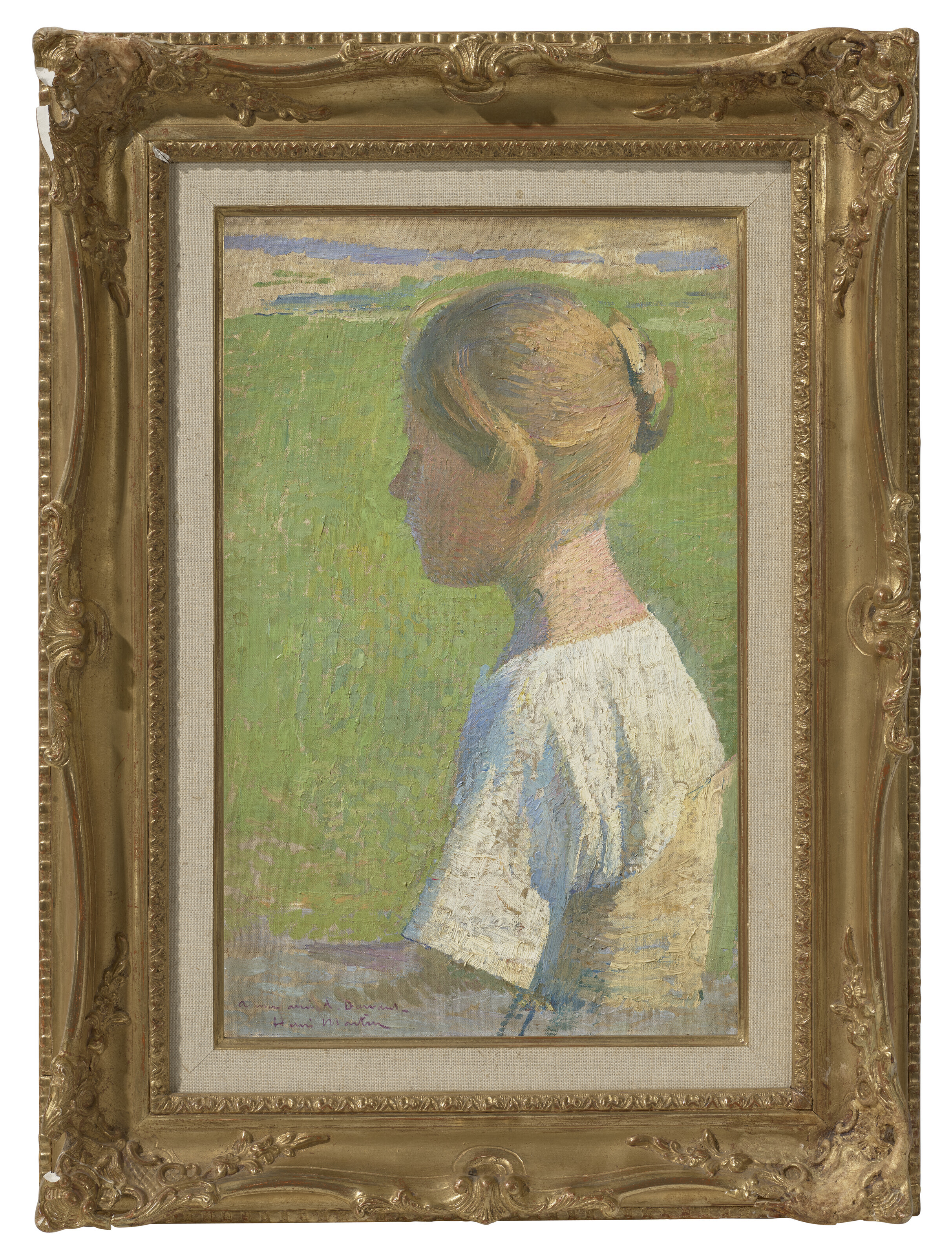 Henri Martin — Молодая женщина в профиле, изображение 2