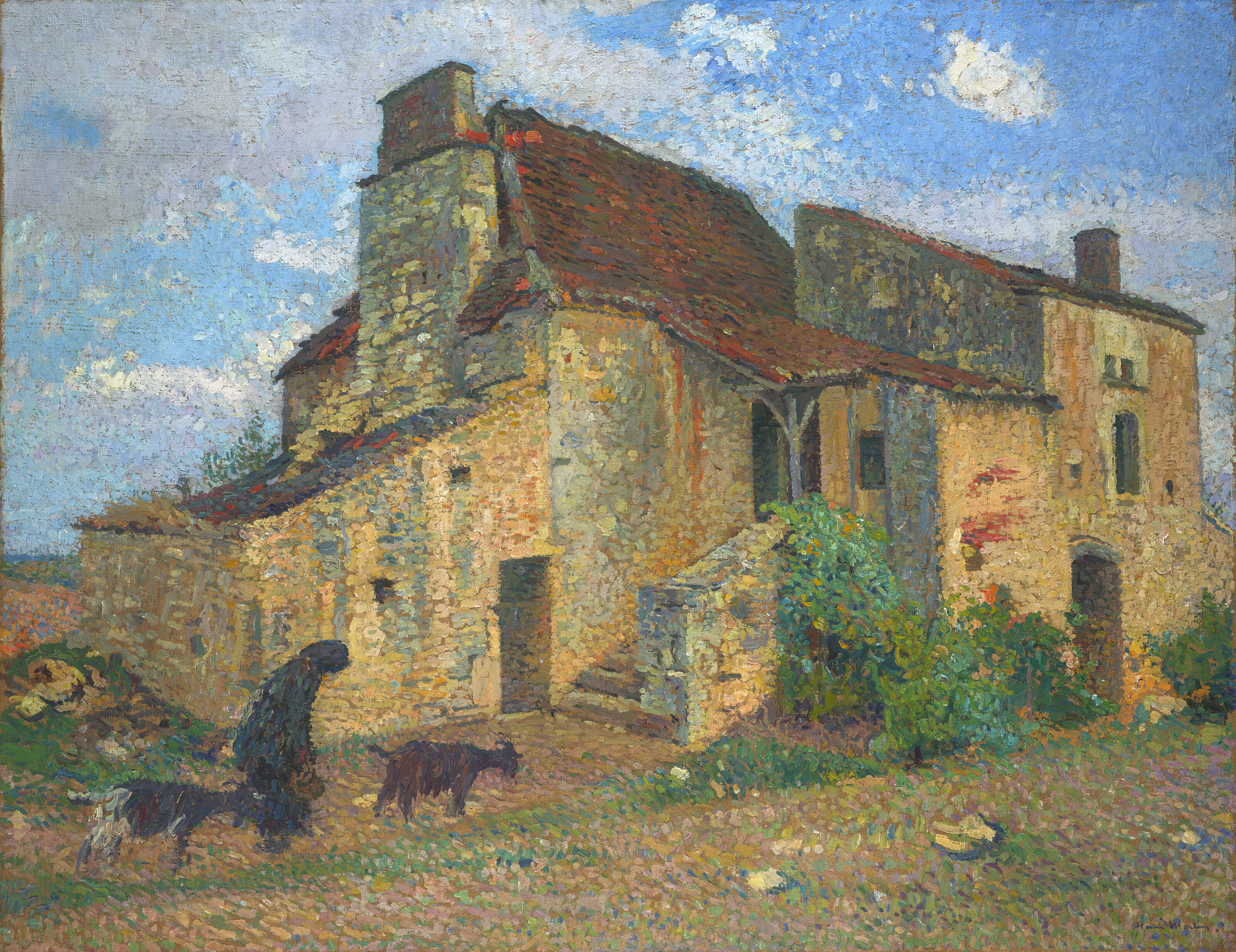 Henri Martin — Старый дом в ле-Керси