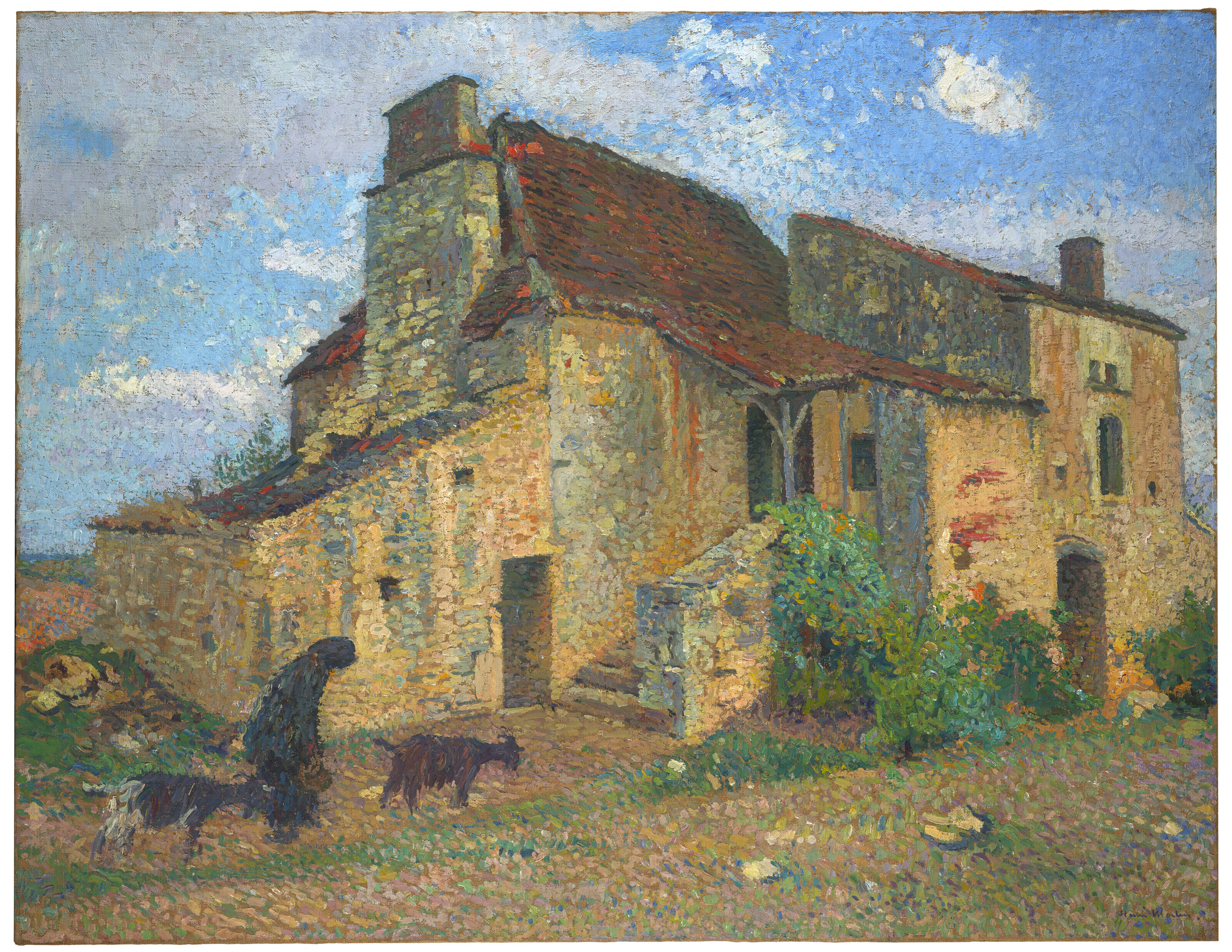 Henri Martin — Старый дом в ле-Керси, изображение 2