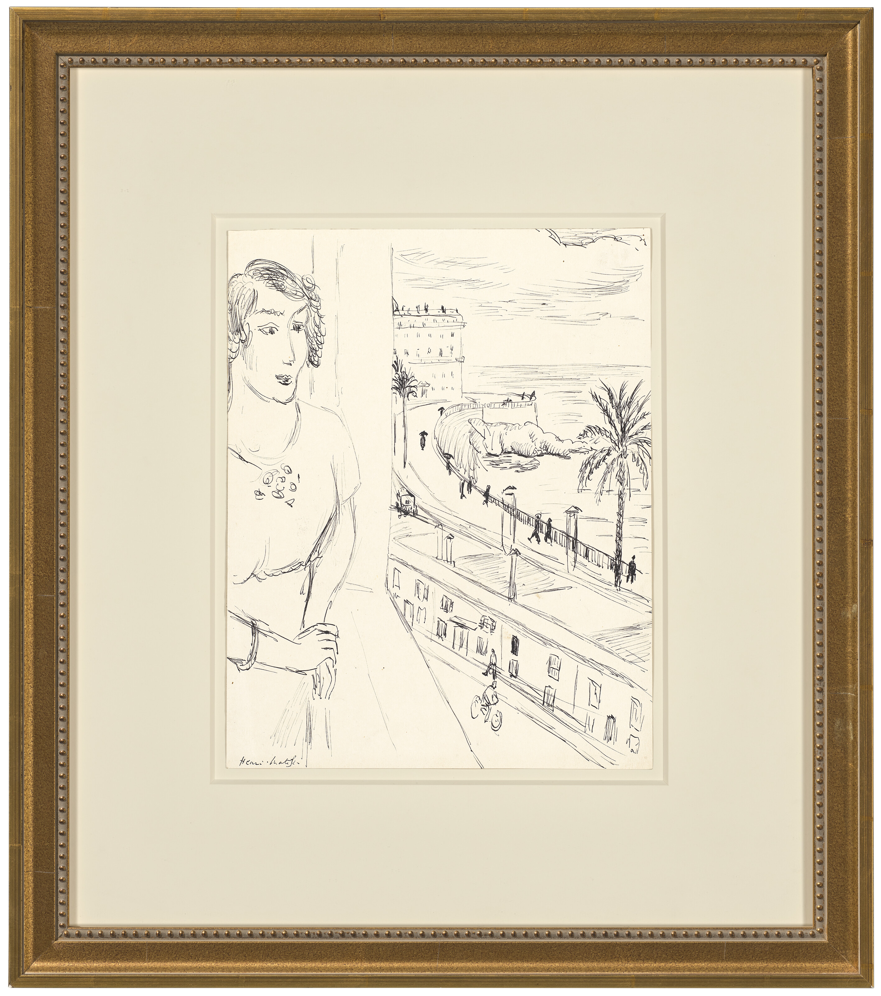 Henri Matisse — Роковая женщина на улице фенетр, Ницца, изображение 2