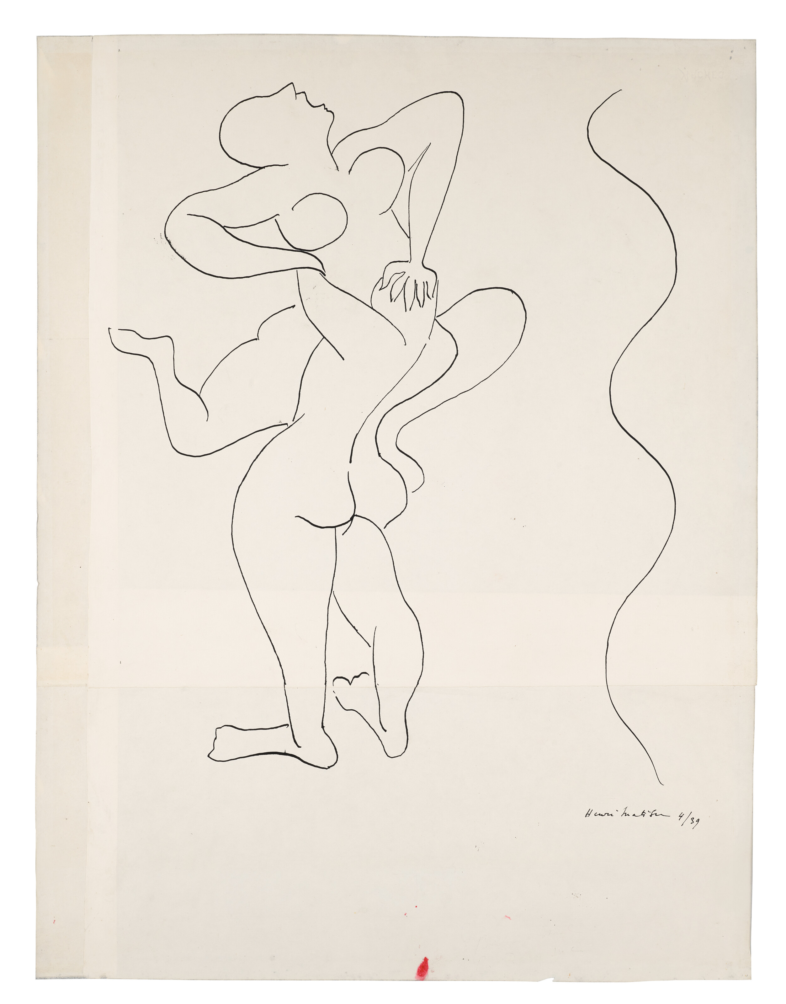 Henri Matisse — Эркюль и Антея, копия д'Апре Поллайоло, изображение 2