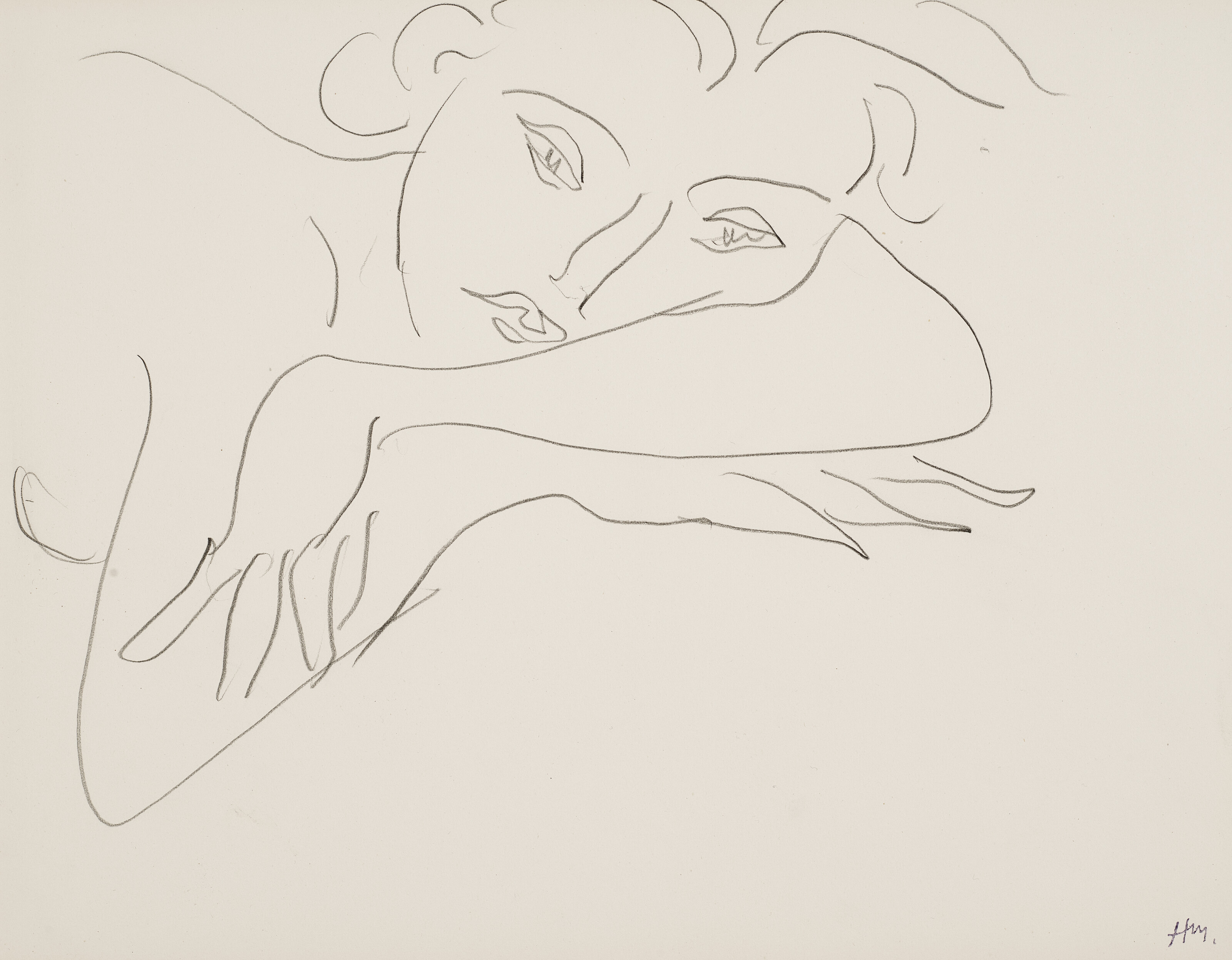 Henri Matisse — Женщина, танцующая тет-а-тет без лифчиков (Лидия Делекторская)