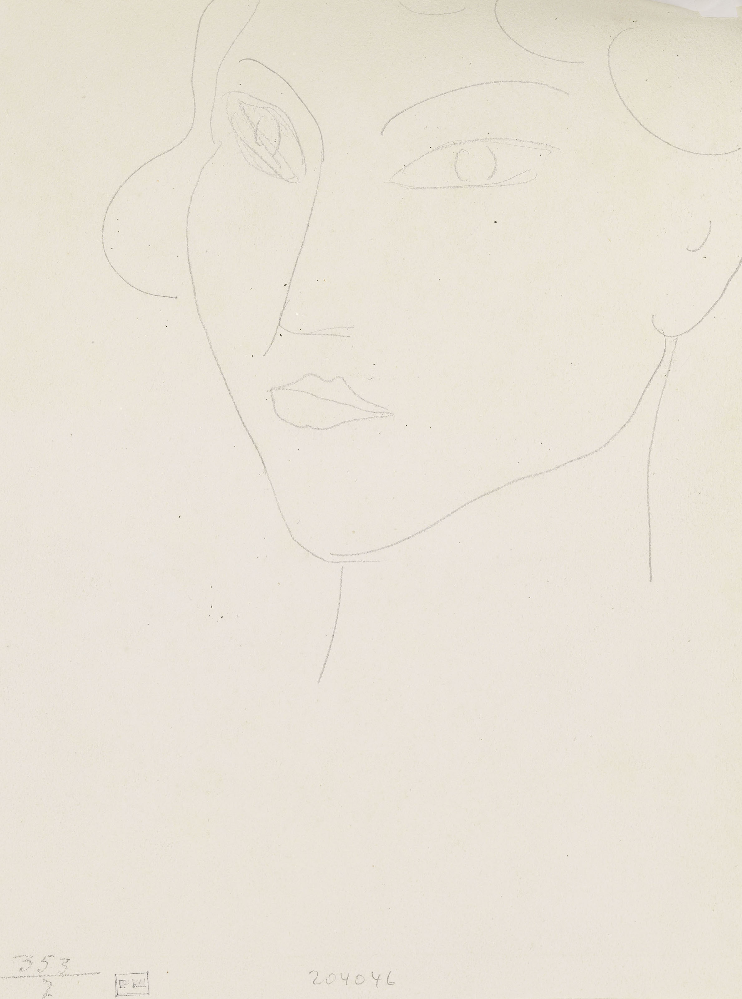 Henri Matisse — Тет-а-тет (прямая; оборотная сторона), изображение 3