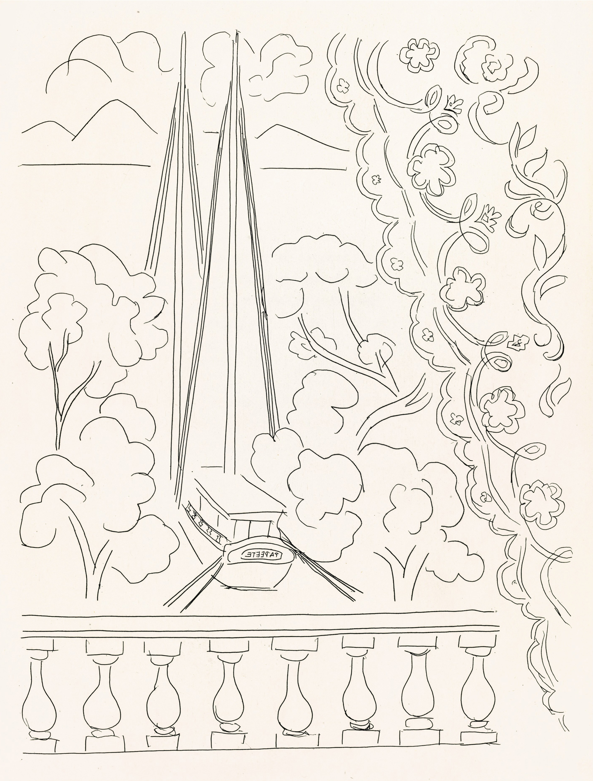 Henri Matisse — Стефан Малларме, "Поэзия", Альбер Скира, Лозанна, 1932 год, изображение 2