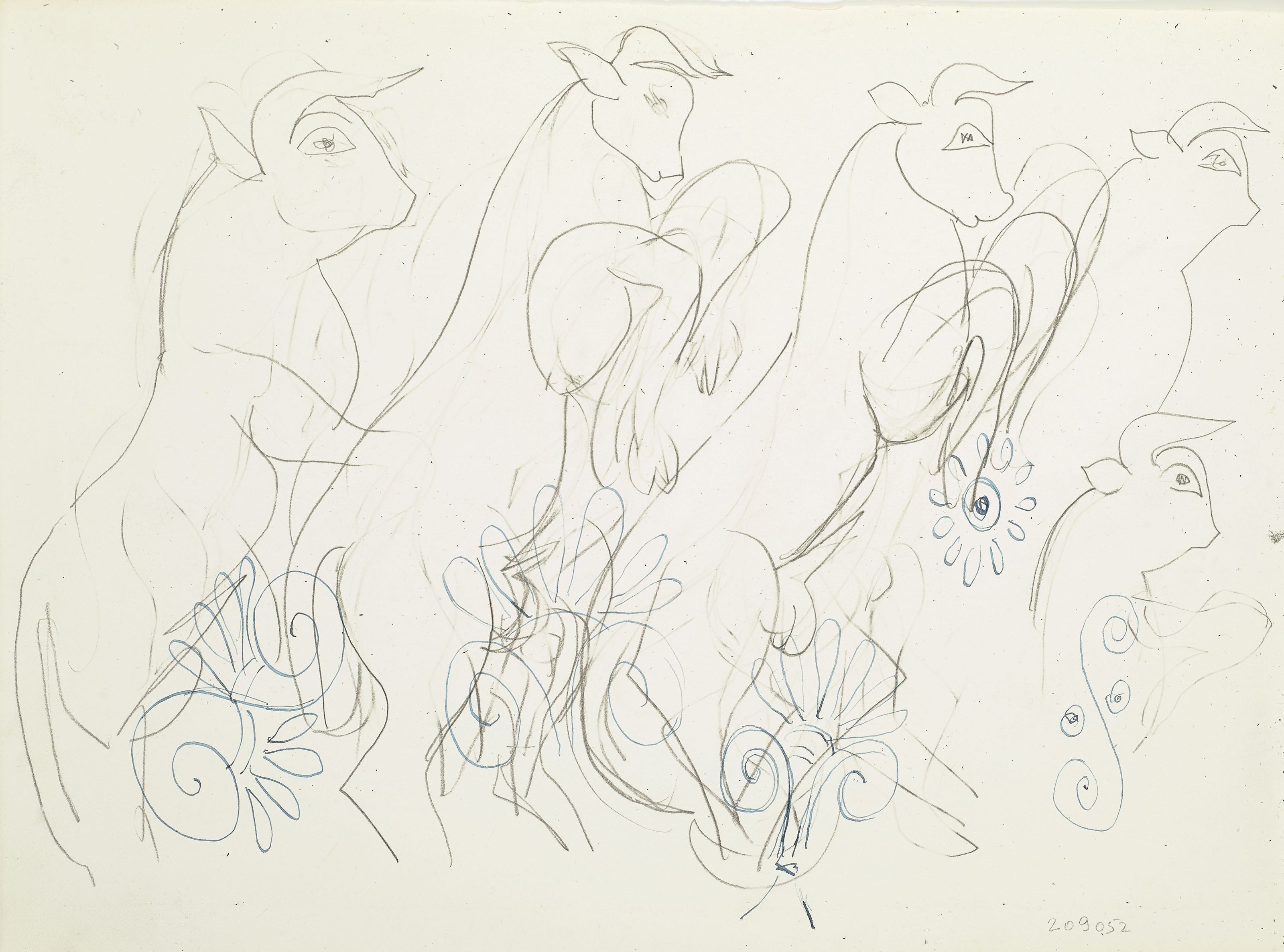 Henri Matisse — Крокодилы (спереди); минотавры (сзади), изображение 3