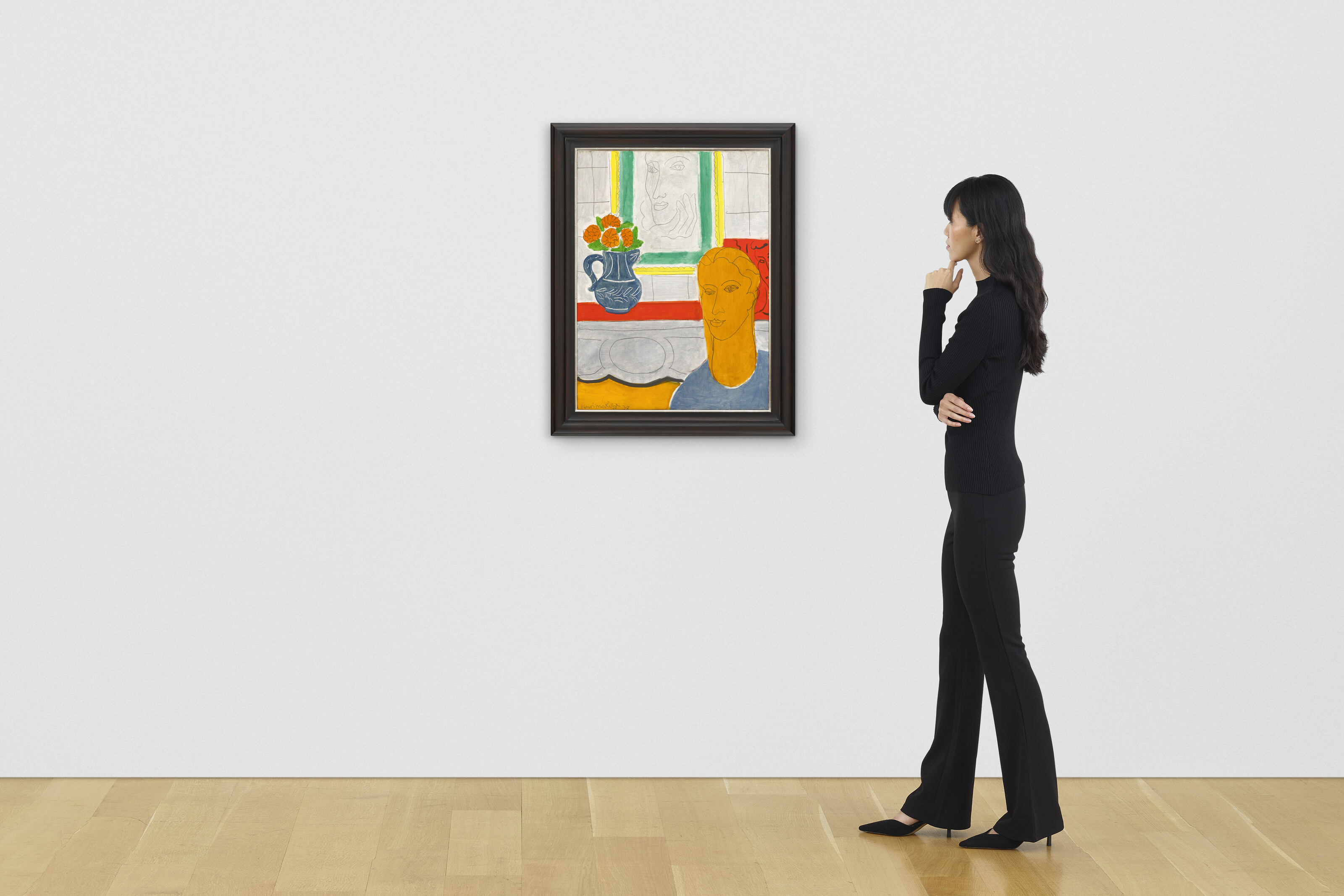 Henri Matisse — Рисунок с букетом (тет-а-тет), изображение 4