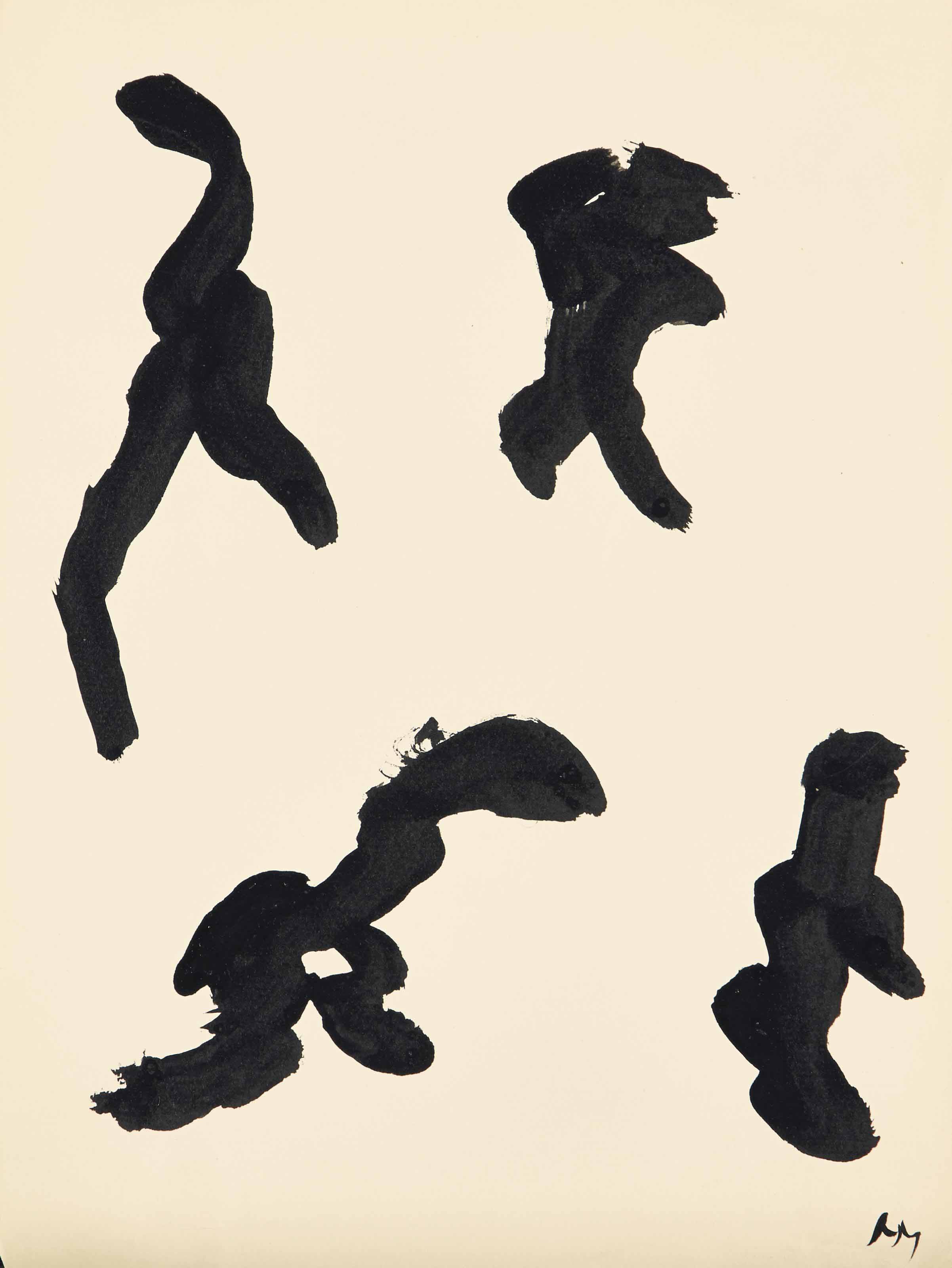 Henri Michaux — Без названия (серия "Движений")