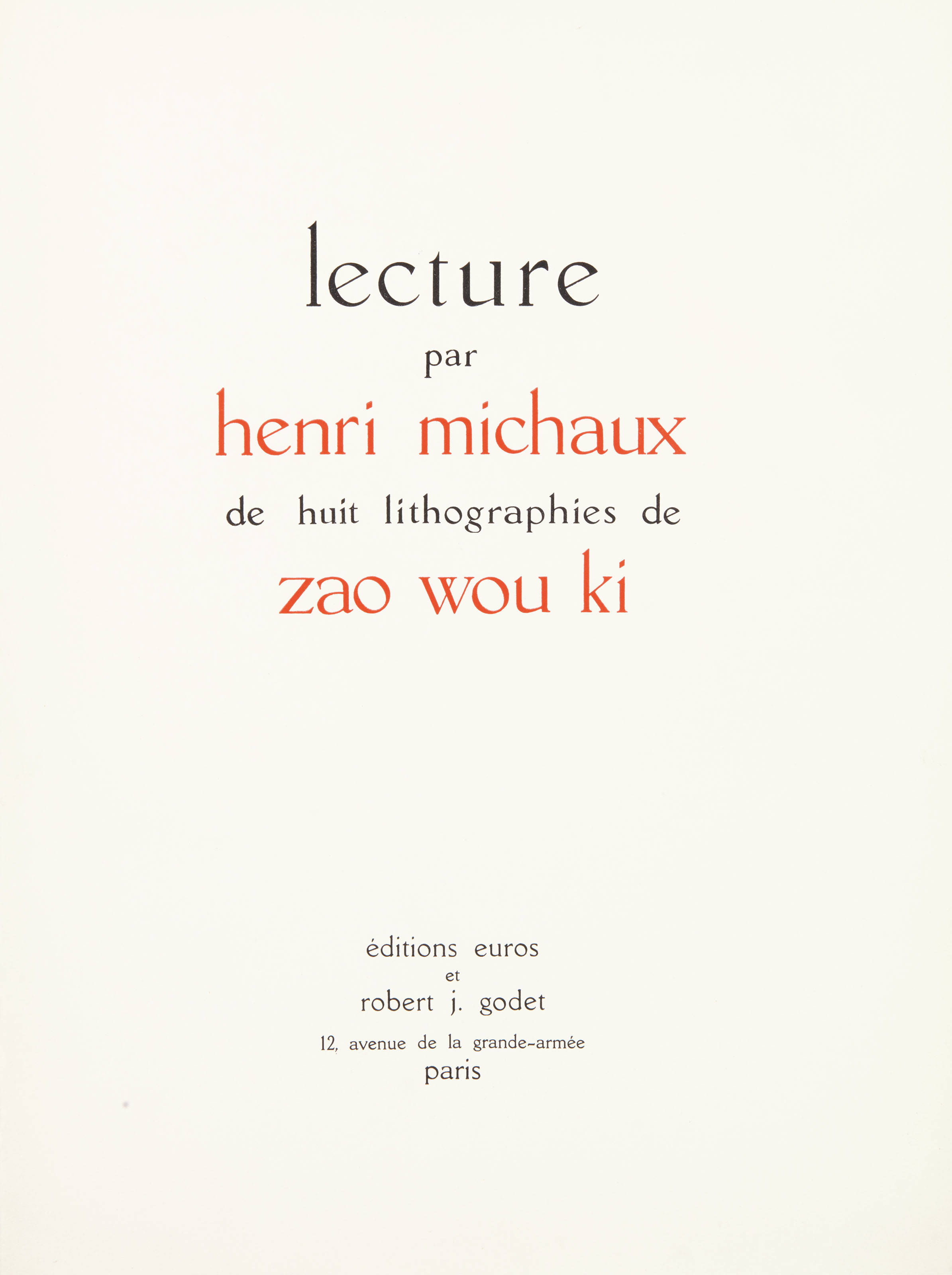 Henri Michaux — Оригинальная акварель на бумаге и две черно-белые литографии, сопровождающие серию лекций Анри Мишо о литографиях ЗАО "Ву-Ки"., изображение 10