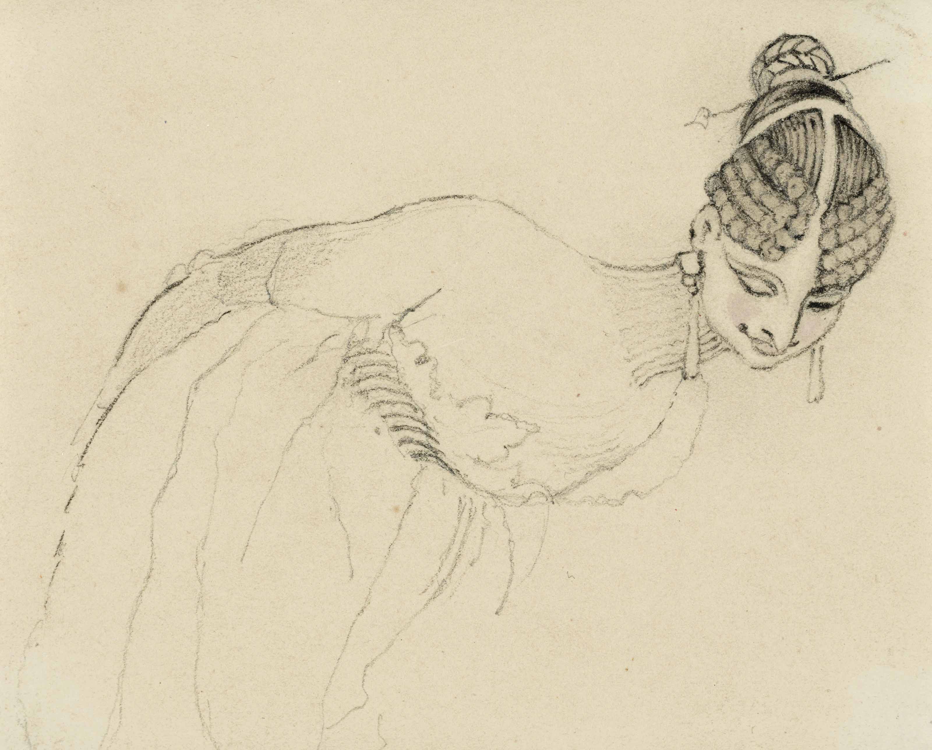 Henry Fuseli — Молодая женщина в авангарде, возможно, Харриот Меллон