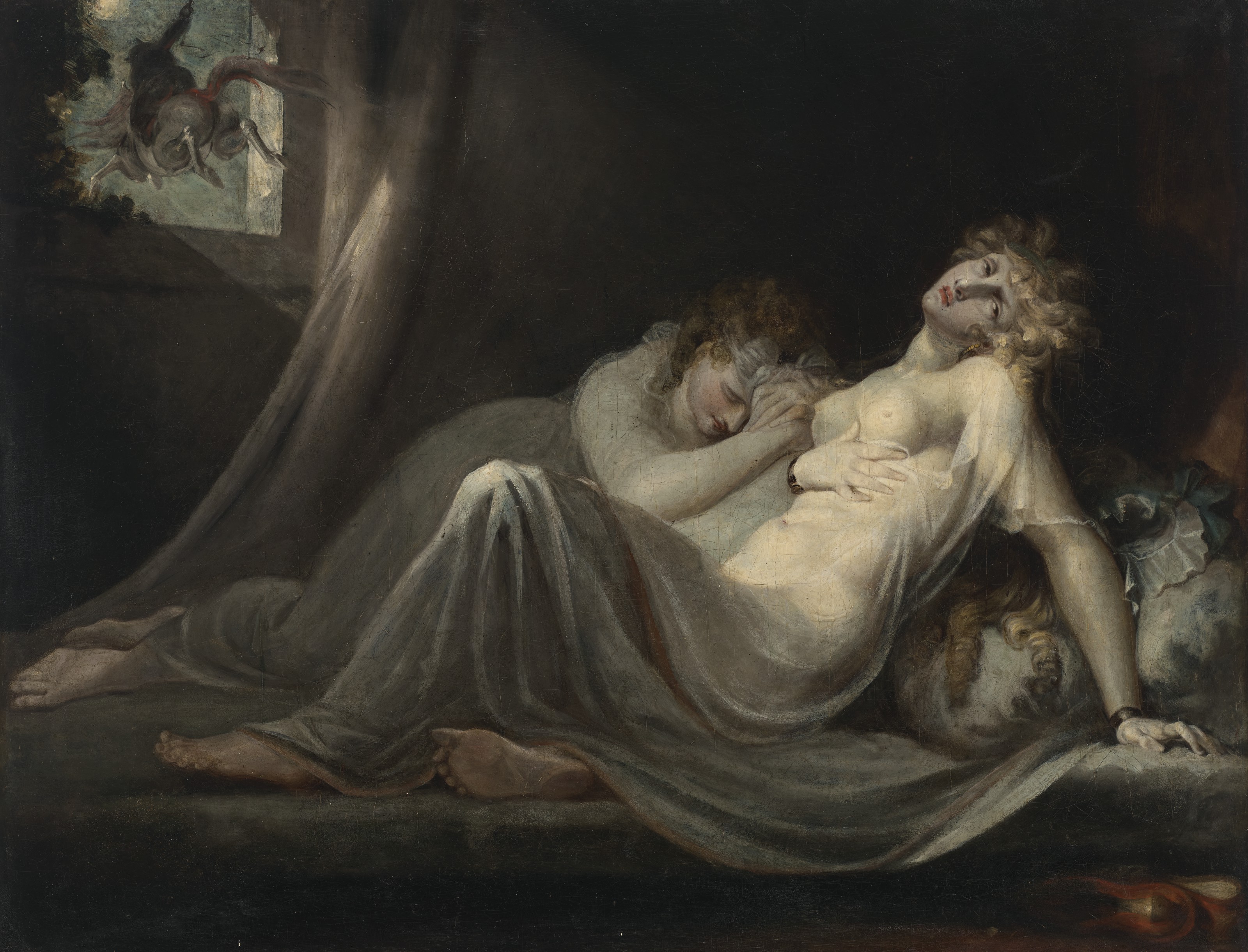 Henry Fuseli — Инкуб оставляет двух молодых женщин