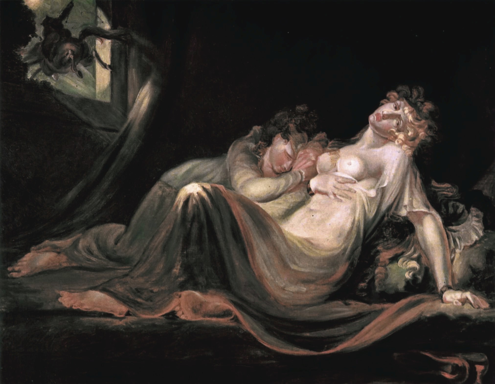 Henry Fuseli — Инкуб оставляет двух молодых женщин, изображение 5