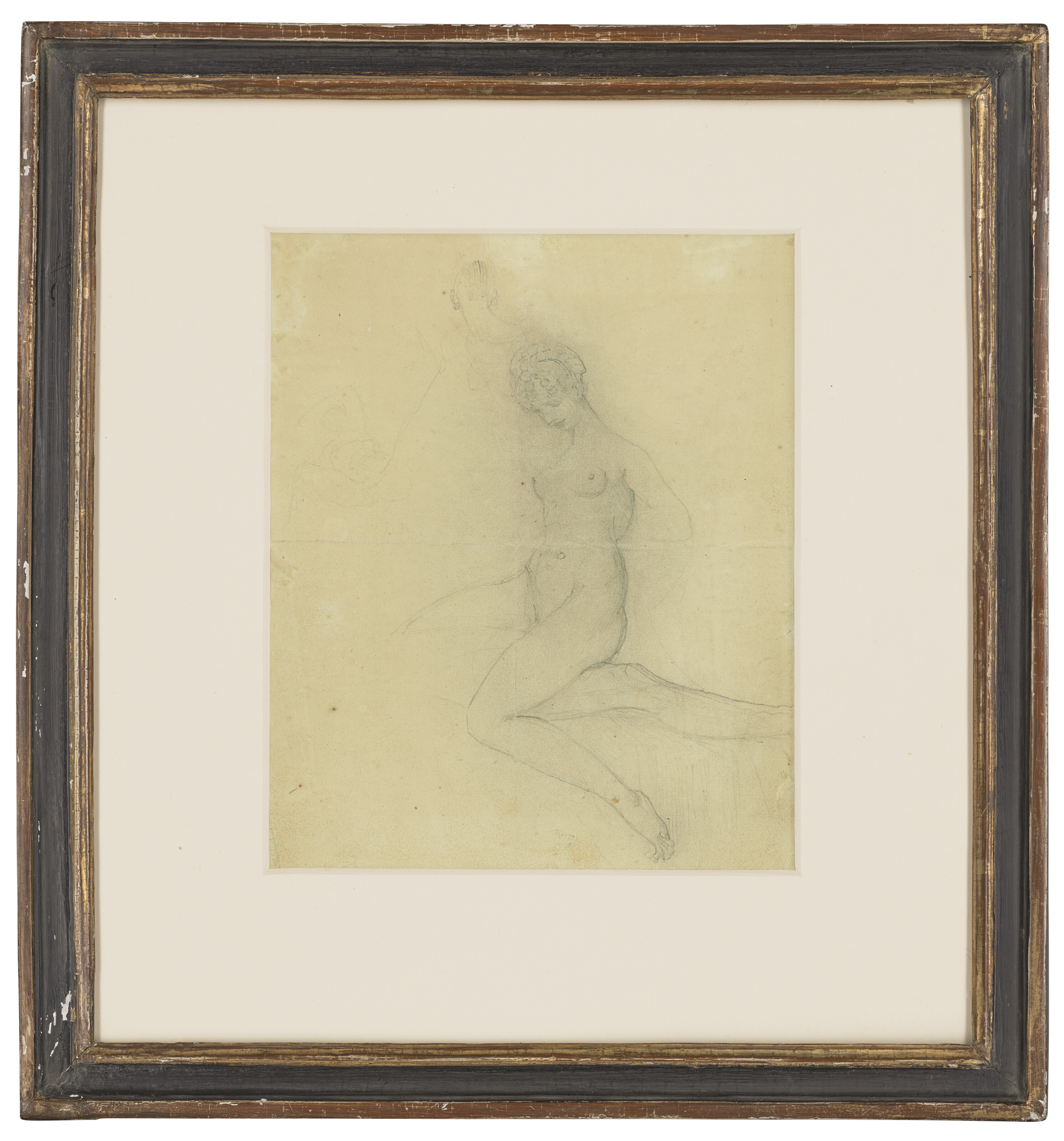 Henry Fuseli — Обнаженная женщина, сидящая на другой частично обнаженной фигуре, с дальнейшим изучением фигуры (спереди) , и две женщины, ухаживающие за ребенком, с дальнейшим изучением фигуры (сзади)., изображение 3