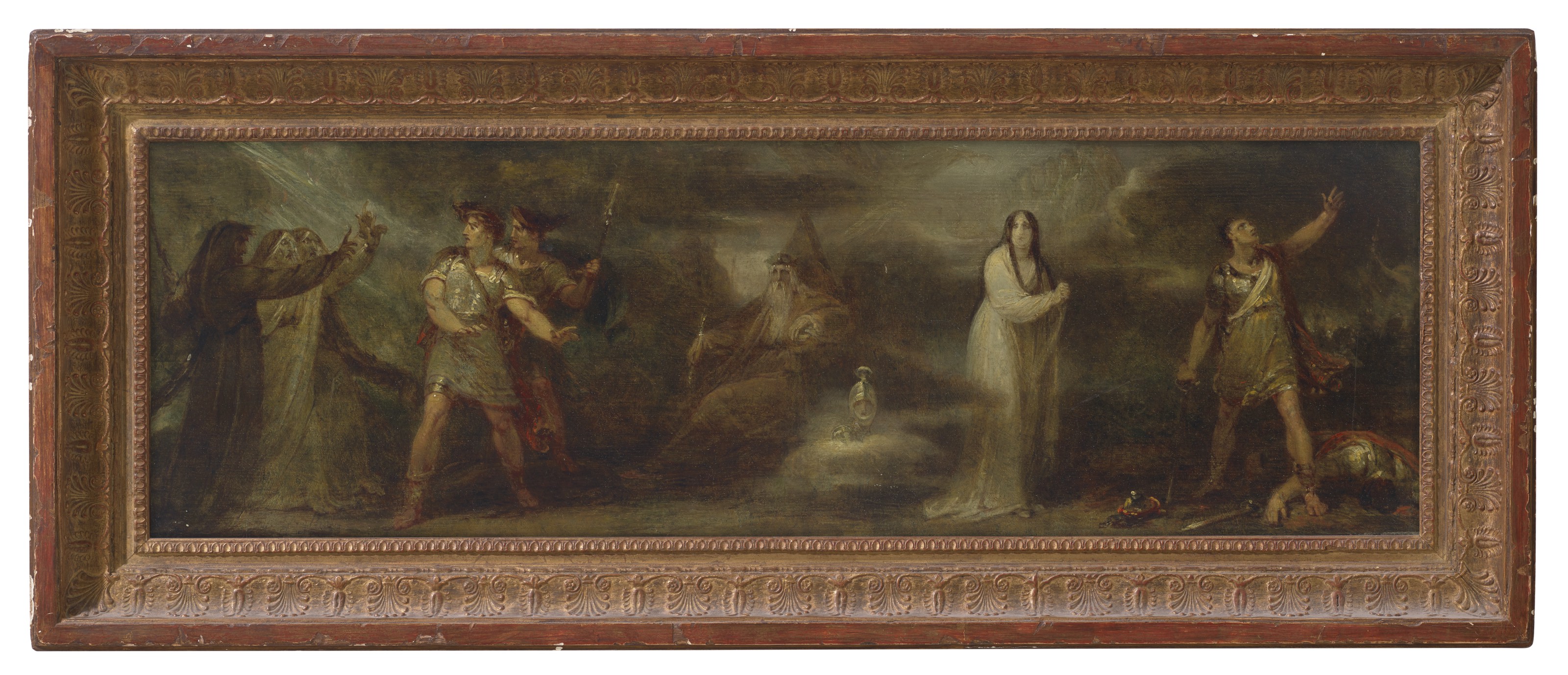 Henry Fuseli — "Три ведьмы" с Макбетом и Банко, "явление плавающей головы", "Леди Макбет с кинжалом" и "обезглавливание Макбета", изображение 2