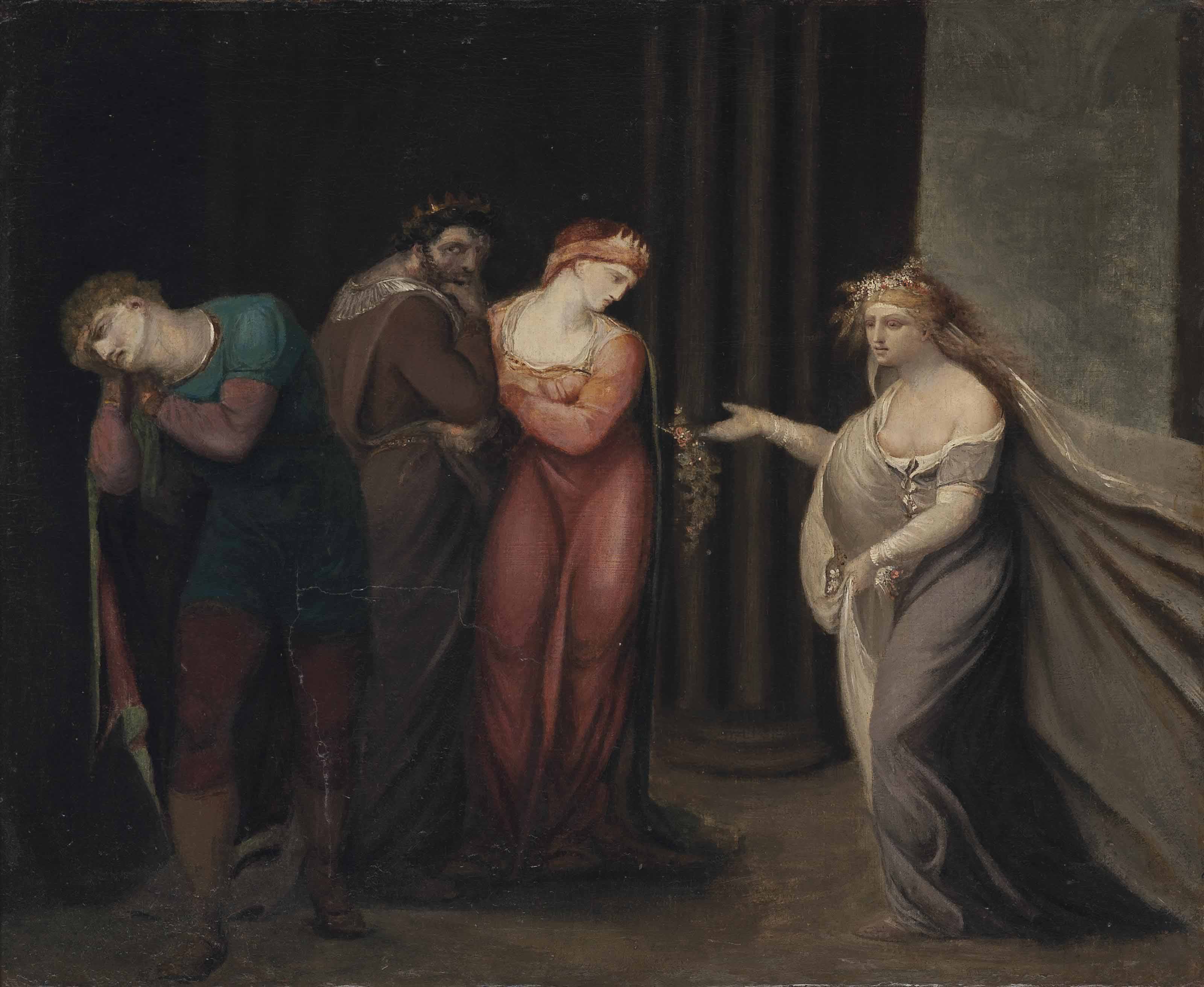 Henry Fuseli — Безумие Офелии