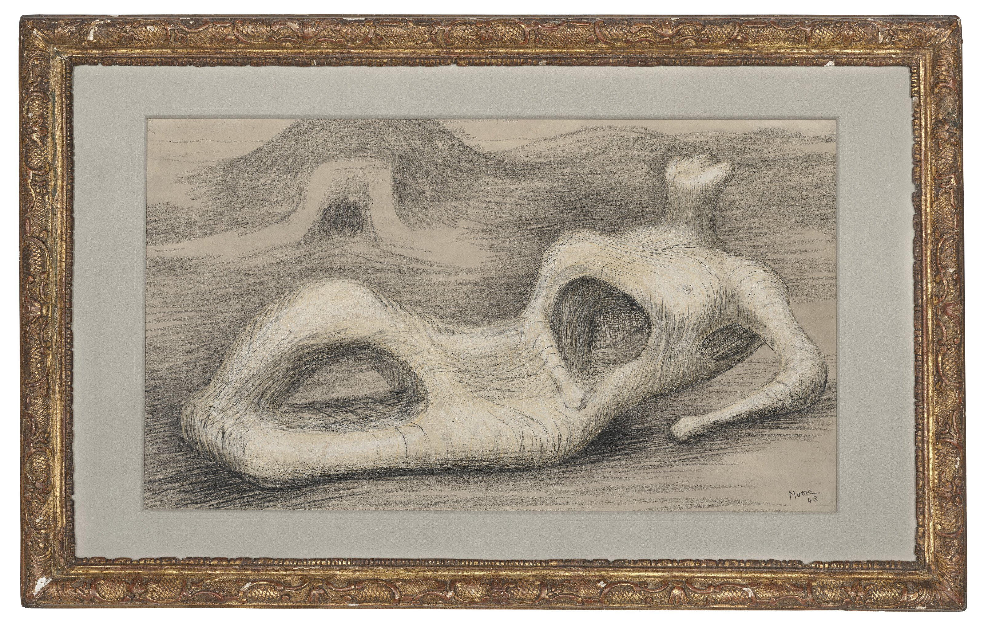 Henry Moore — Лежащая фигура, изображение 2