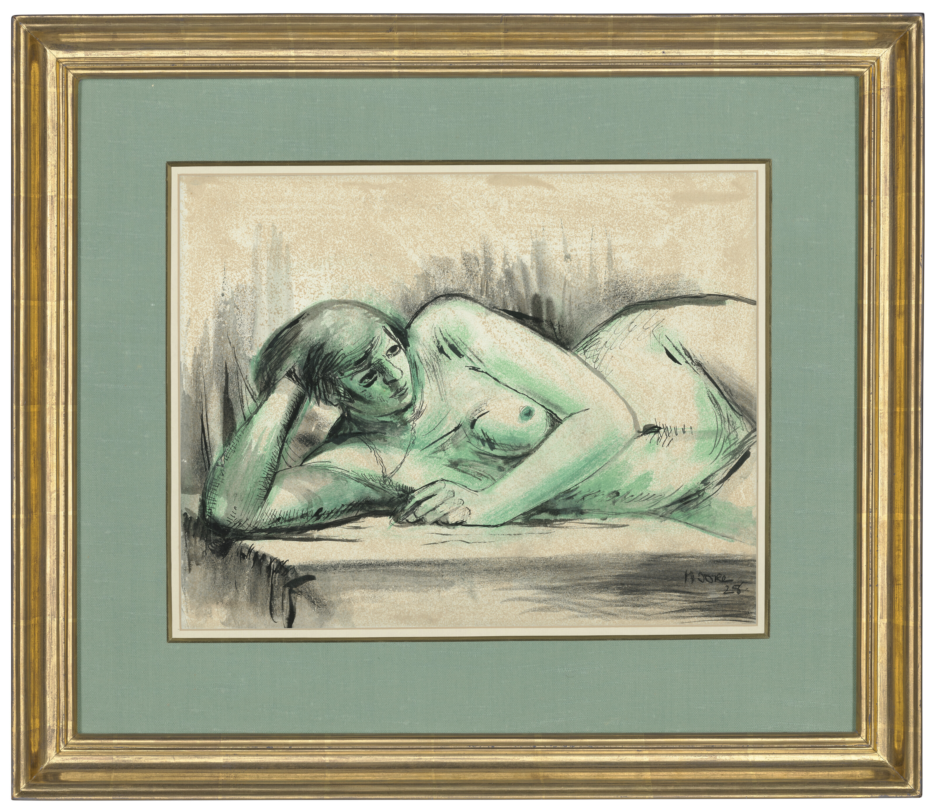 Henry Moore — Лежащая женщина, изображение 2