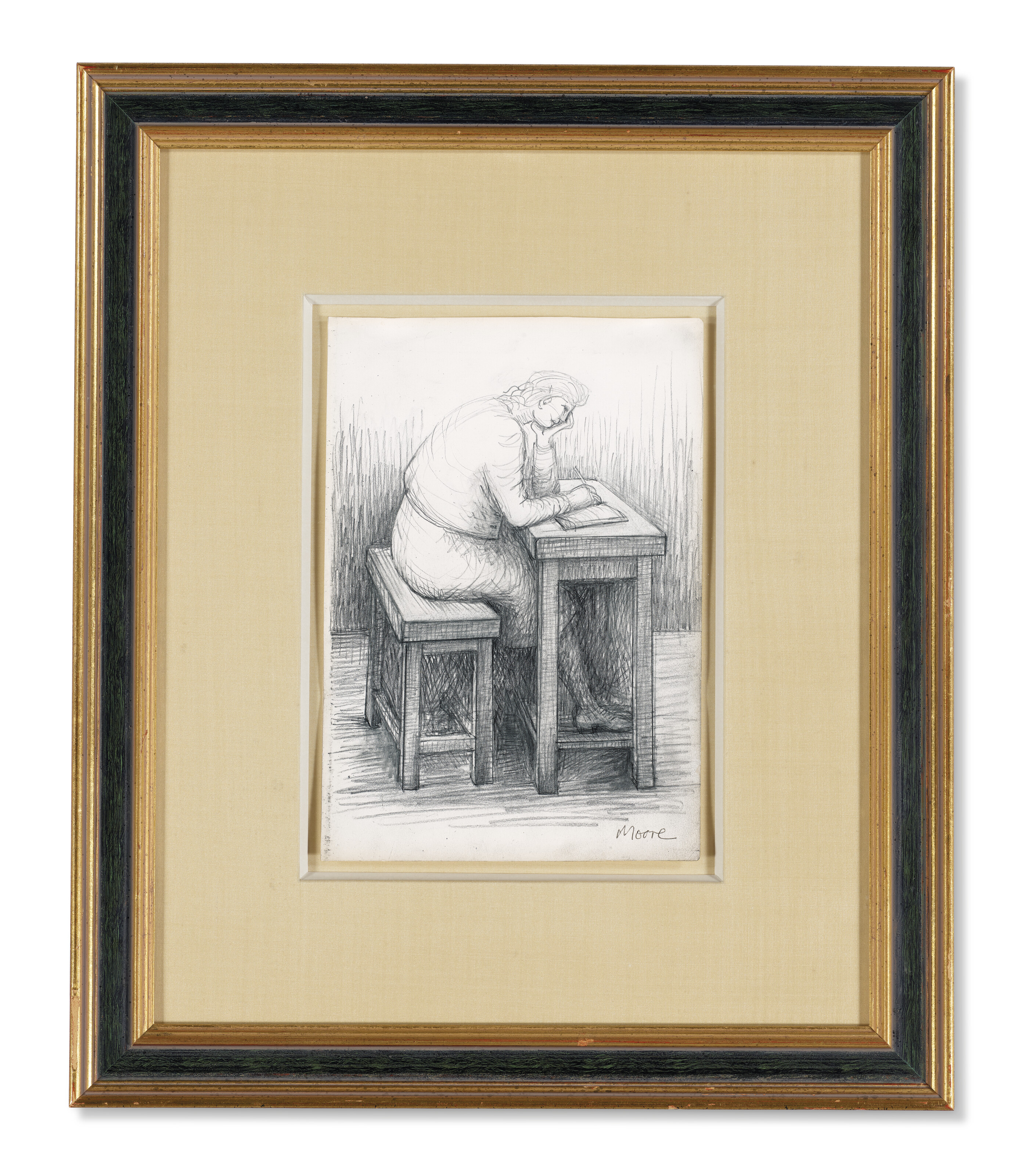 Henry Moore — Девушка делает домашнее задание, изображение 2