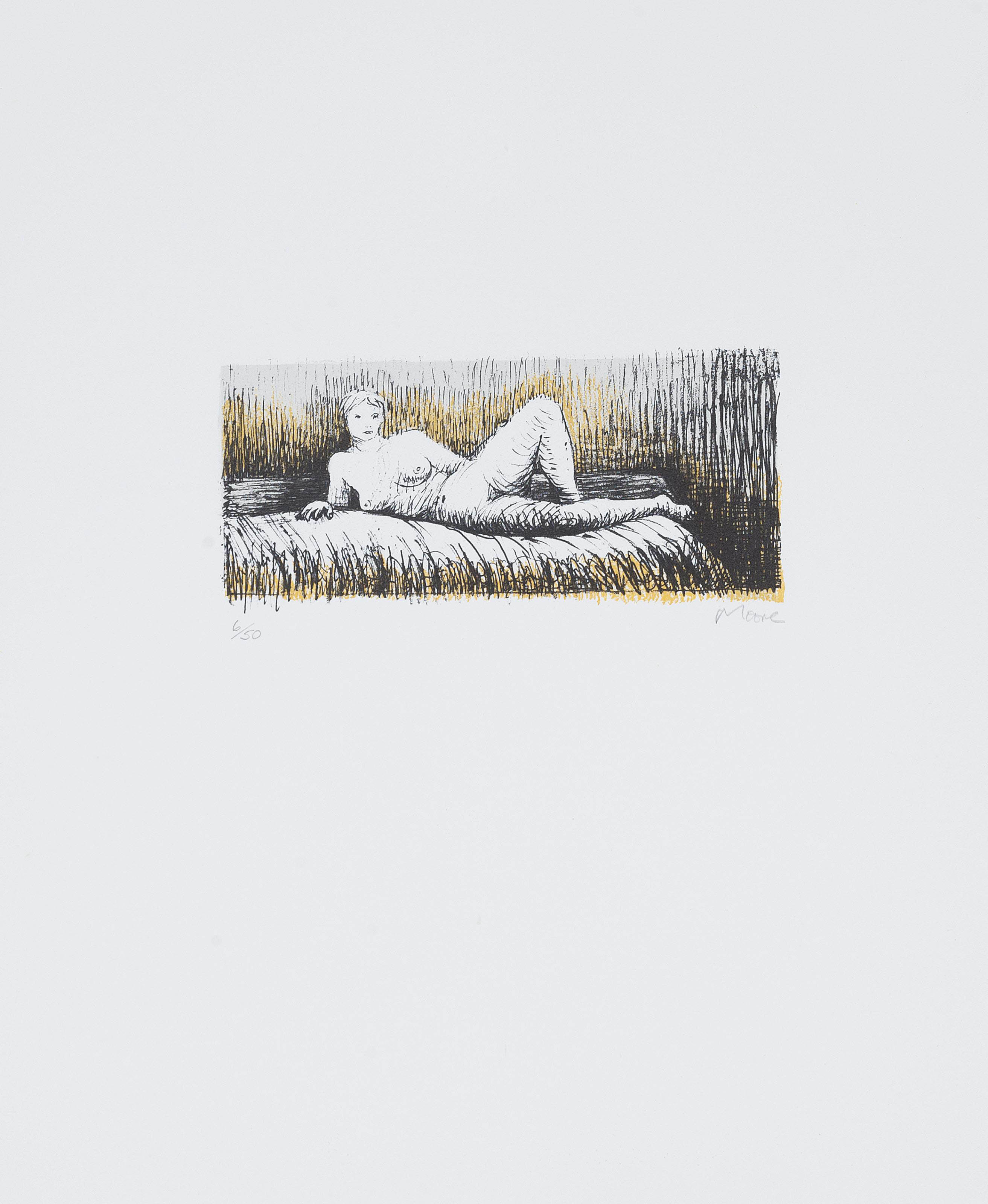 Henry Moore — Девять пластинок из коллекции Nudes (C. 396-401, 403-406), изображение 4
