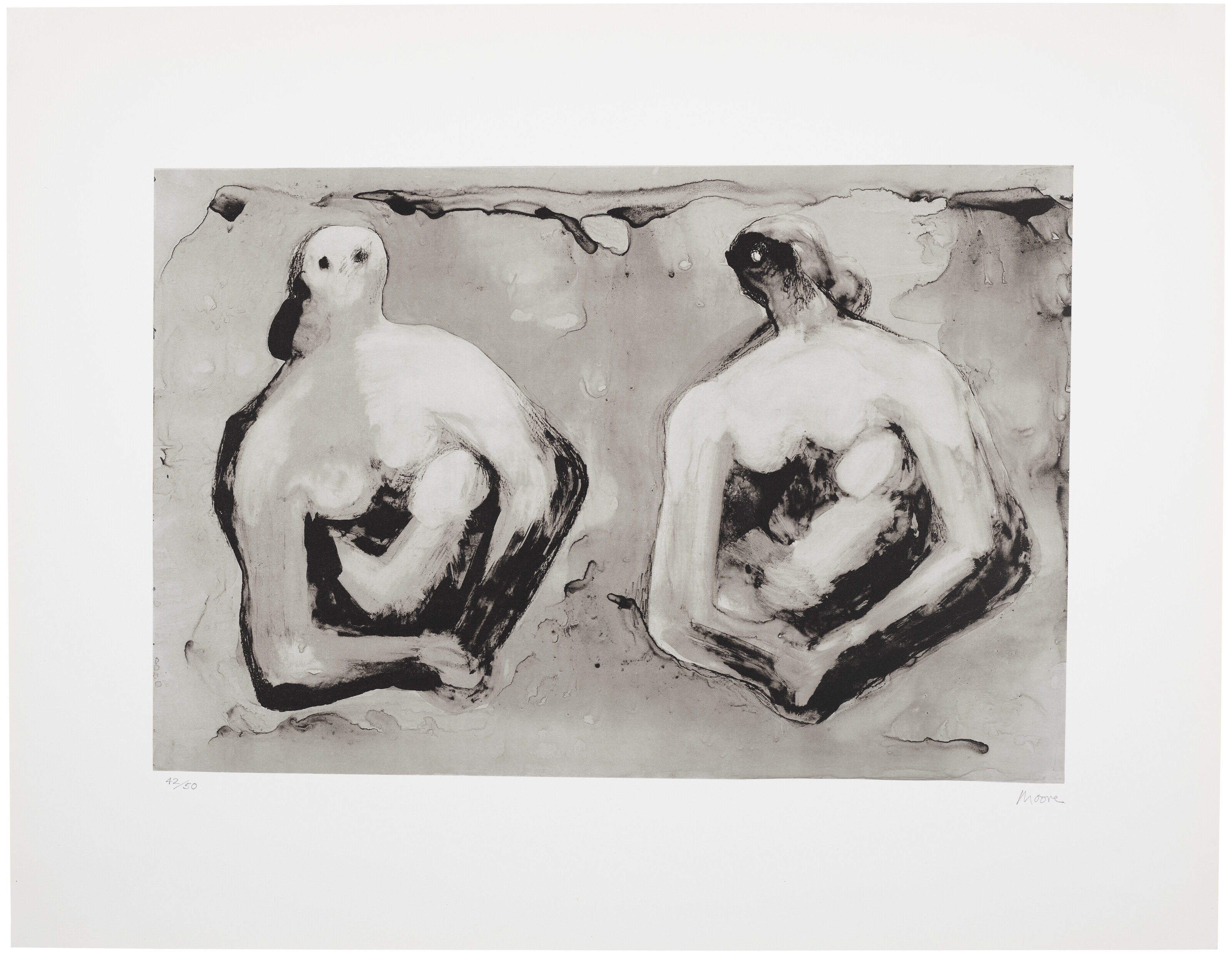 Henry Moore — Три гравюры художника, изображение 3
