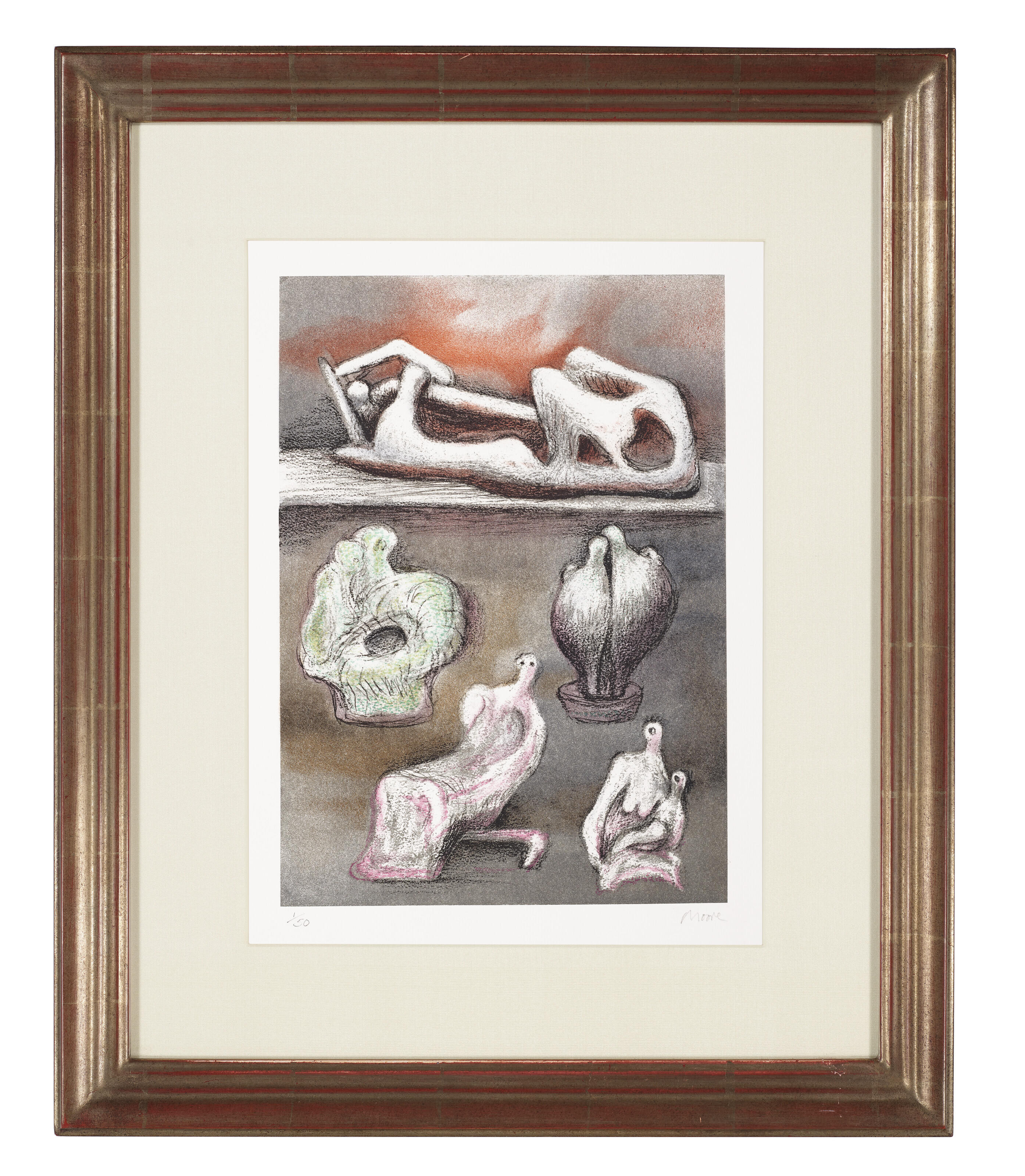 Henry Moore — Две гравюры художника, изображение 4