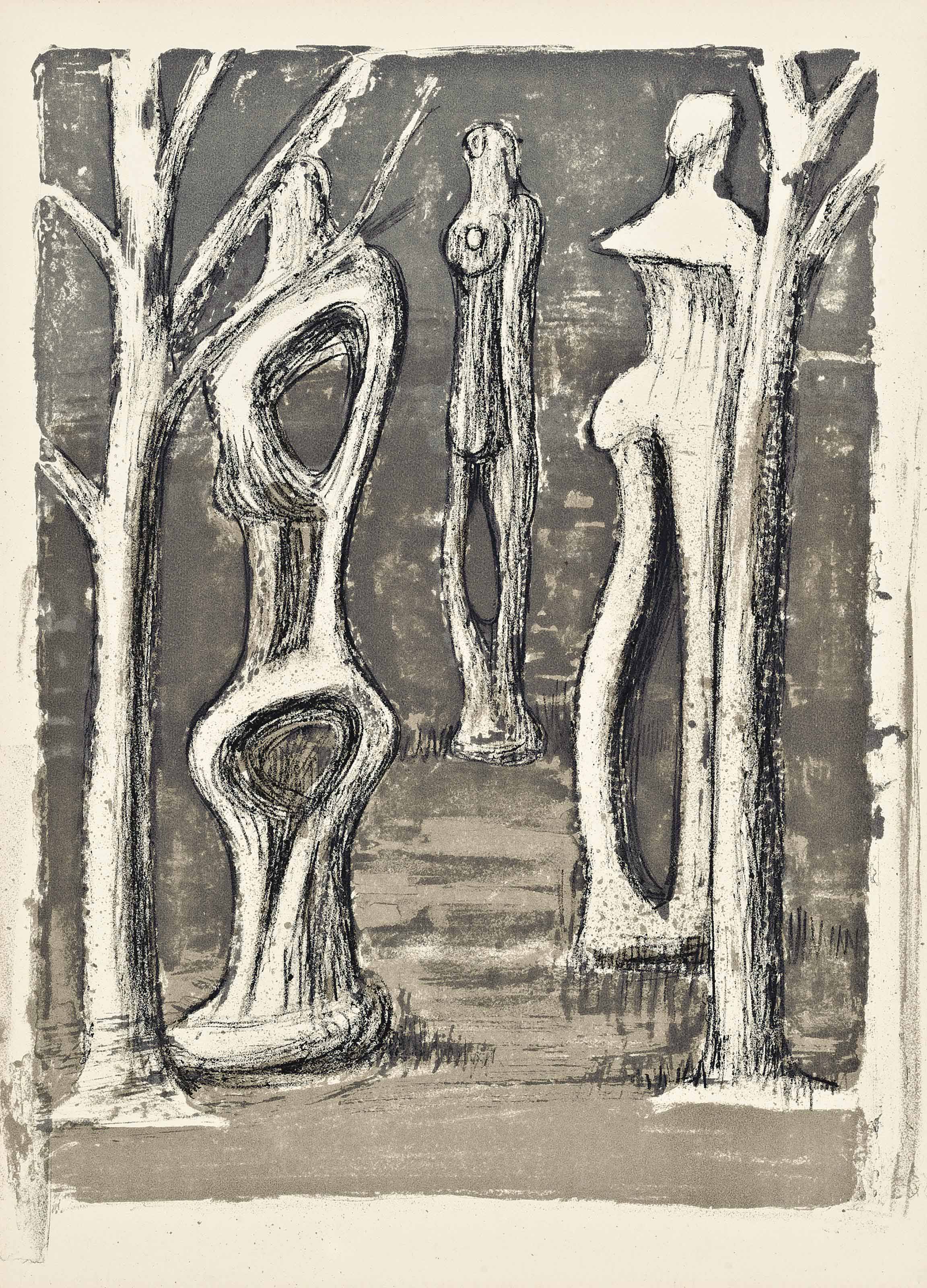 Henry Moore — Деревья, от: Prométhée (Кремер, 29)