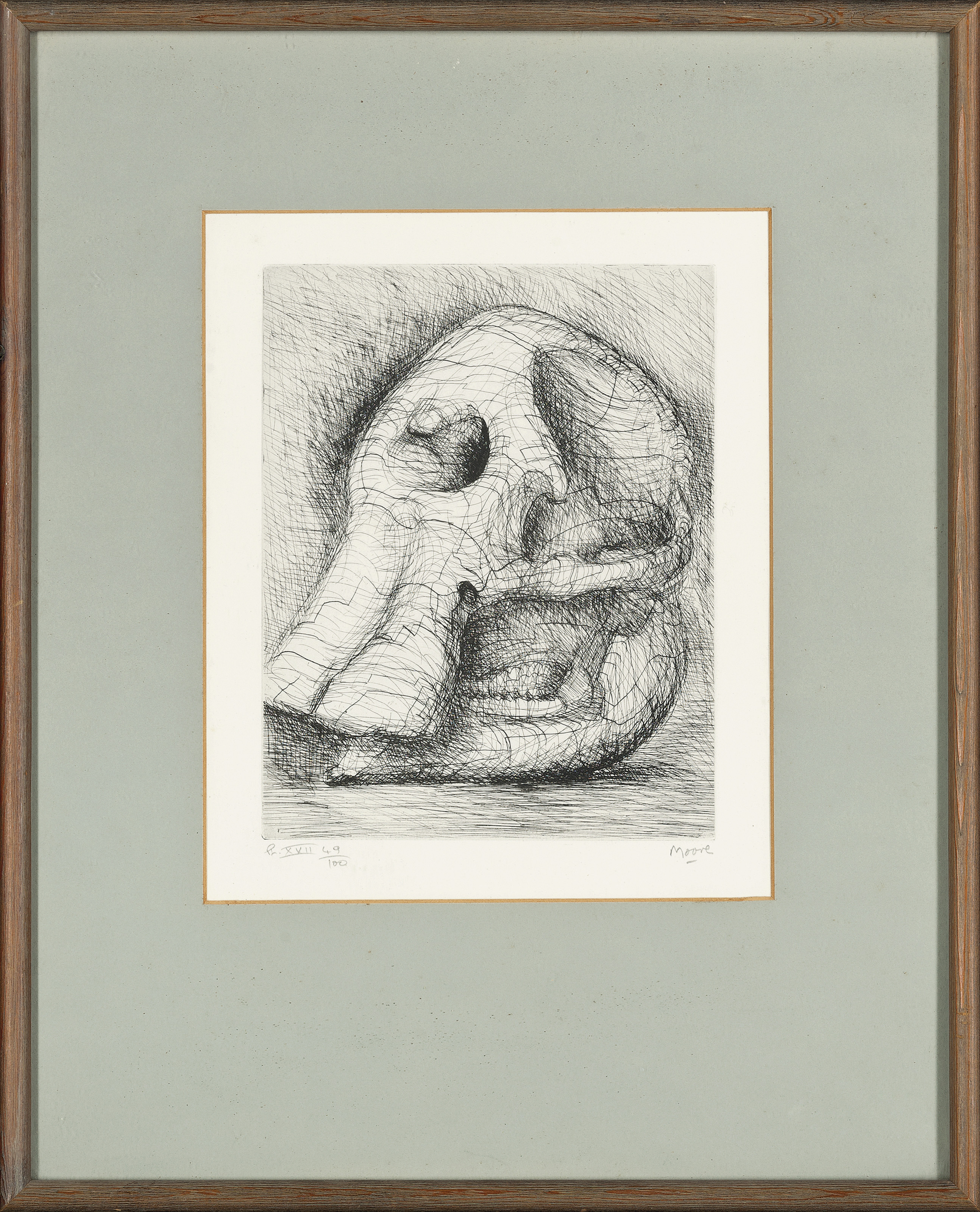 Henry Moore — Пластинка с черепом слона XVII, из альбома Elephant Skull, изображение 2