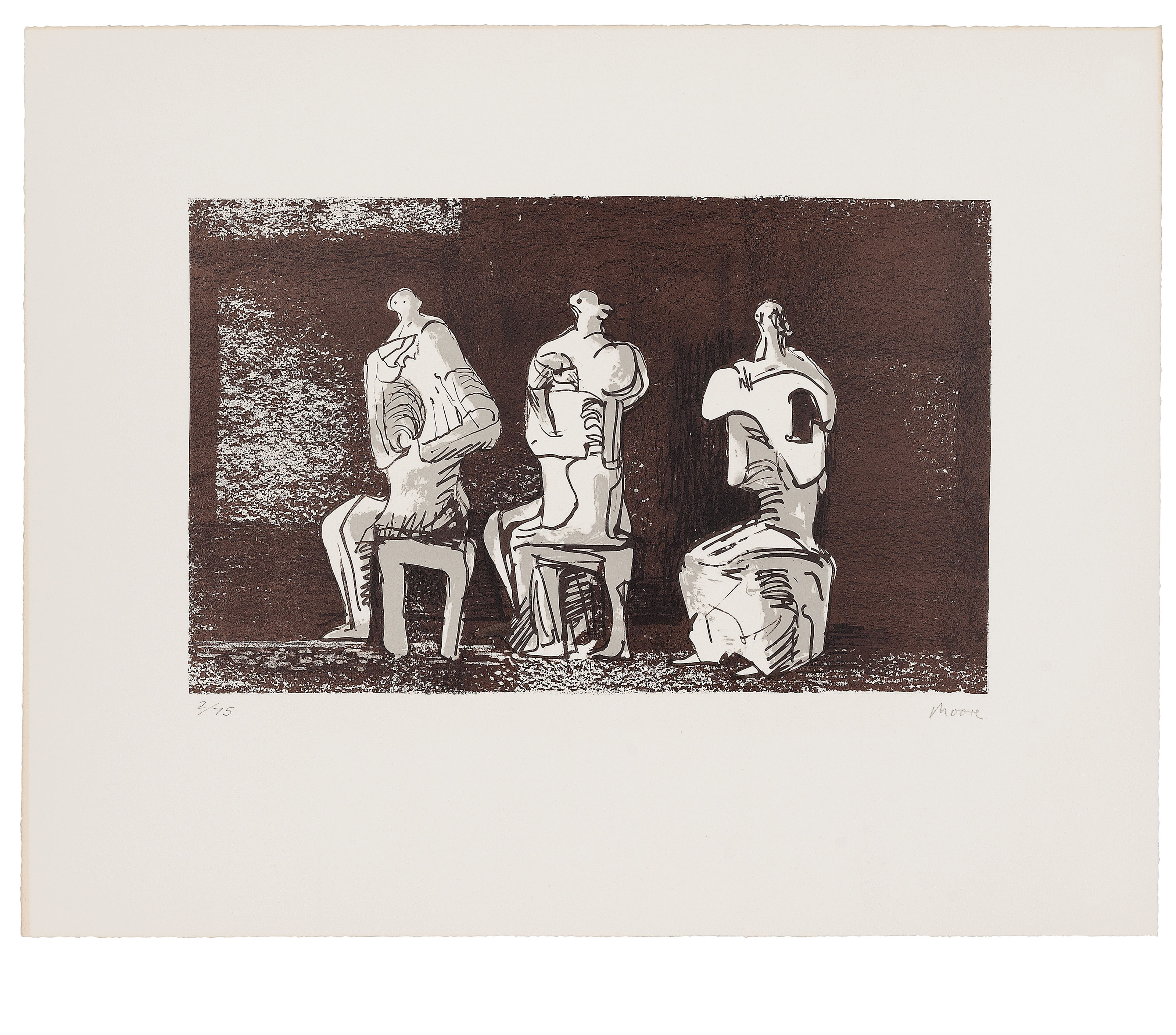 Henry Moore — Три головы, изображение 2