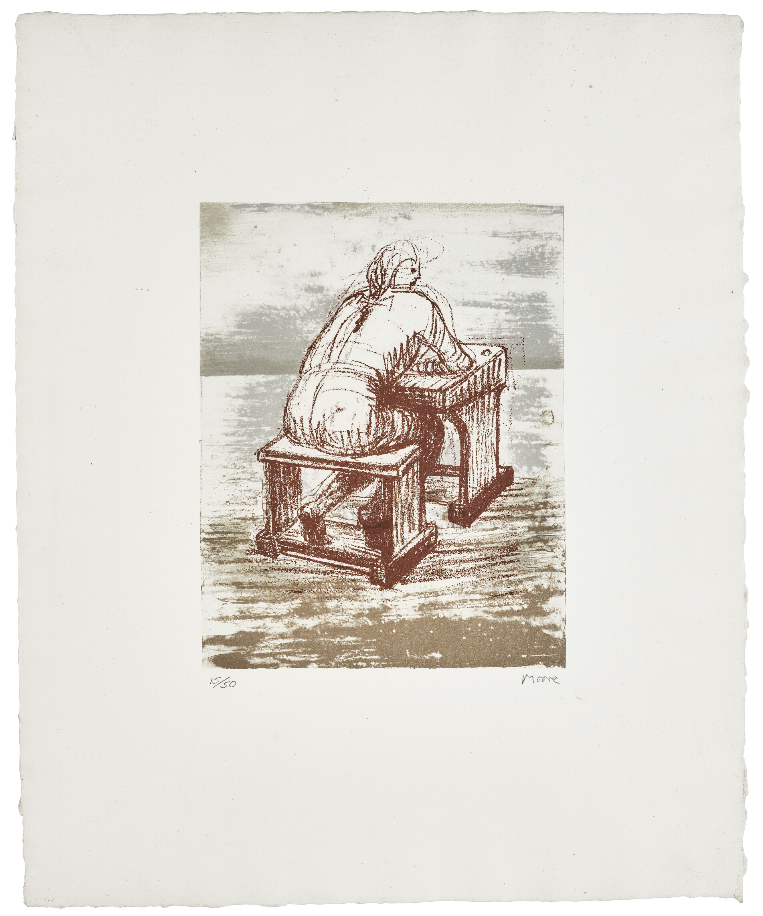 Henry Moore — Две гравюры художника, изображение 2