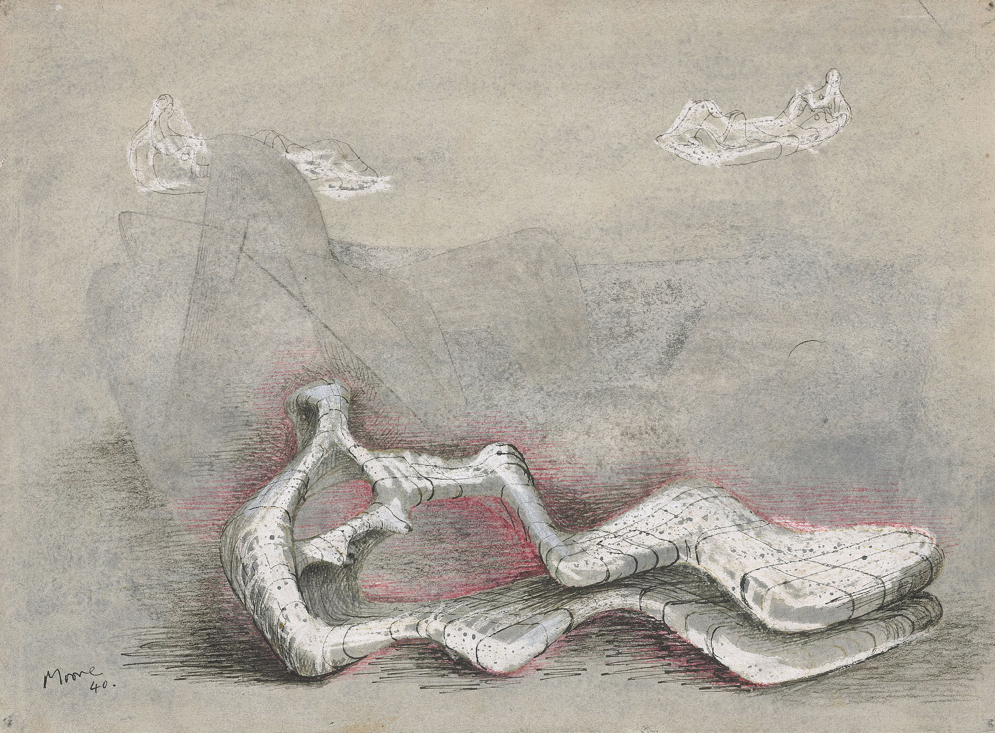 Henry Moore — Лежащие фигуры