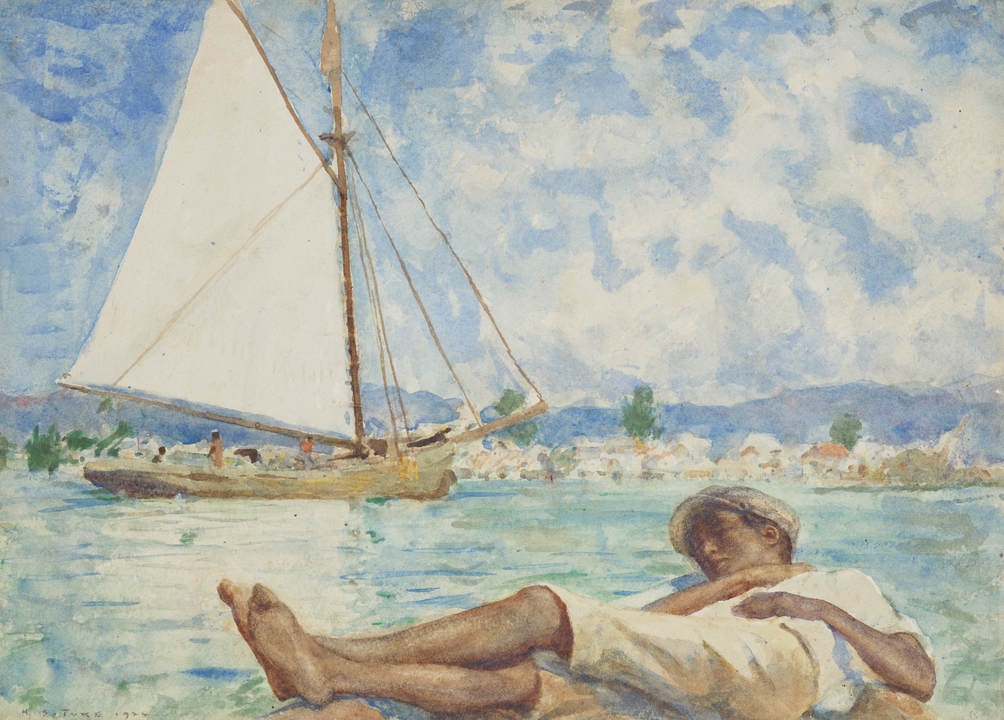 Henry Scott Tuke — Солнечные часы на Ямайке, изображение 2