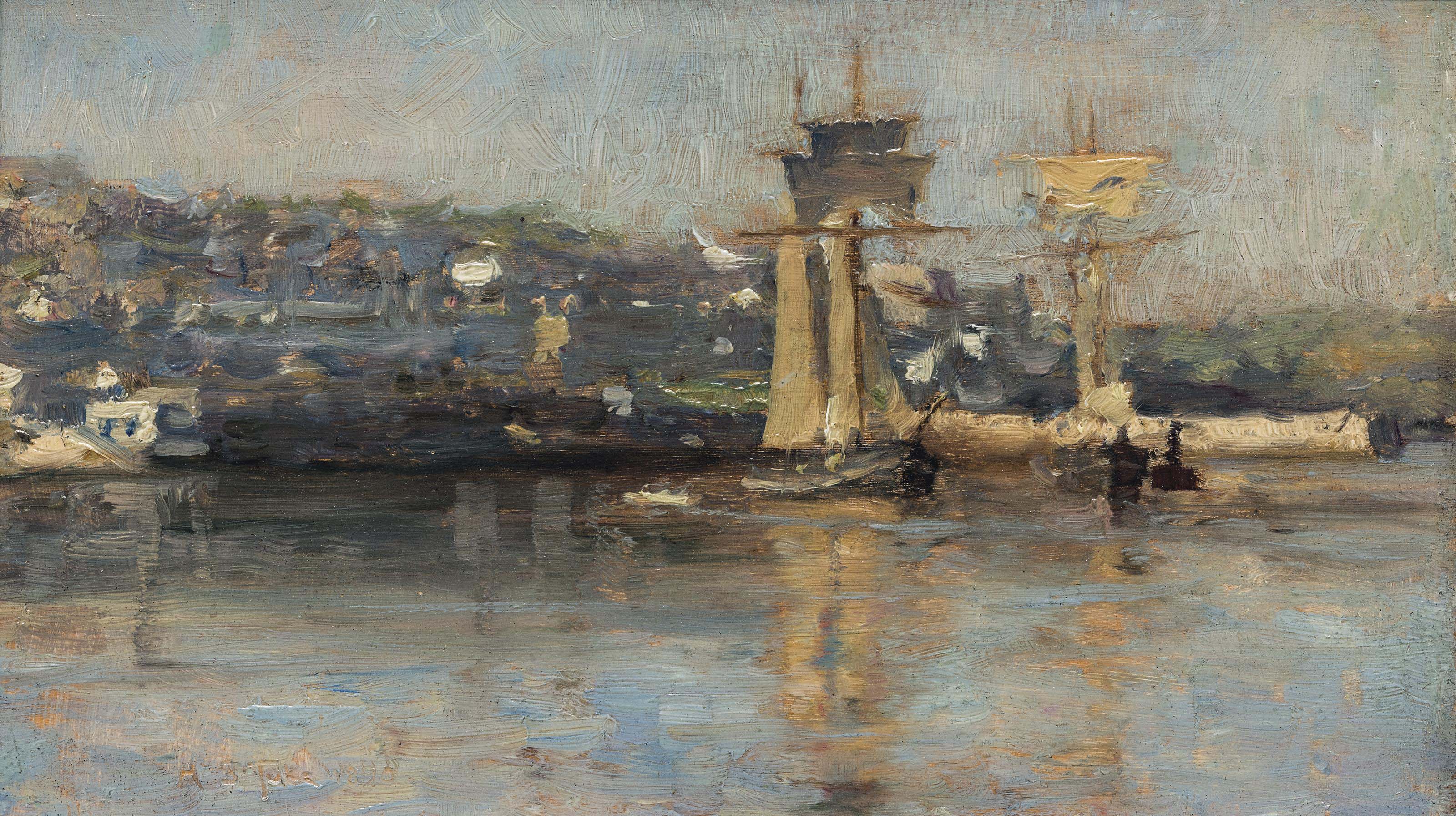 Henry Scott Tuke — Тихие воды, гавань Фалмута