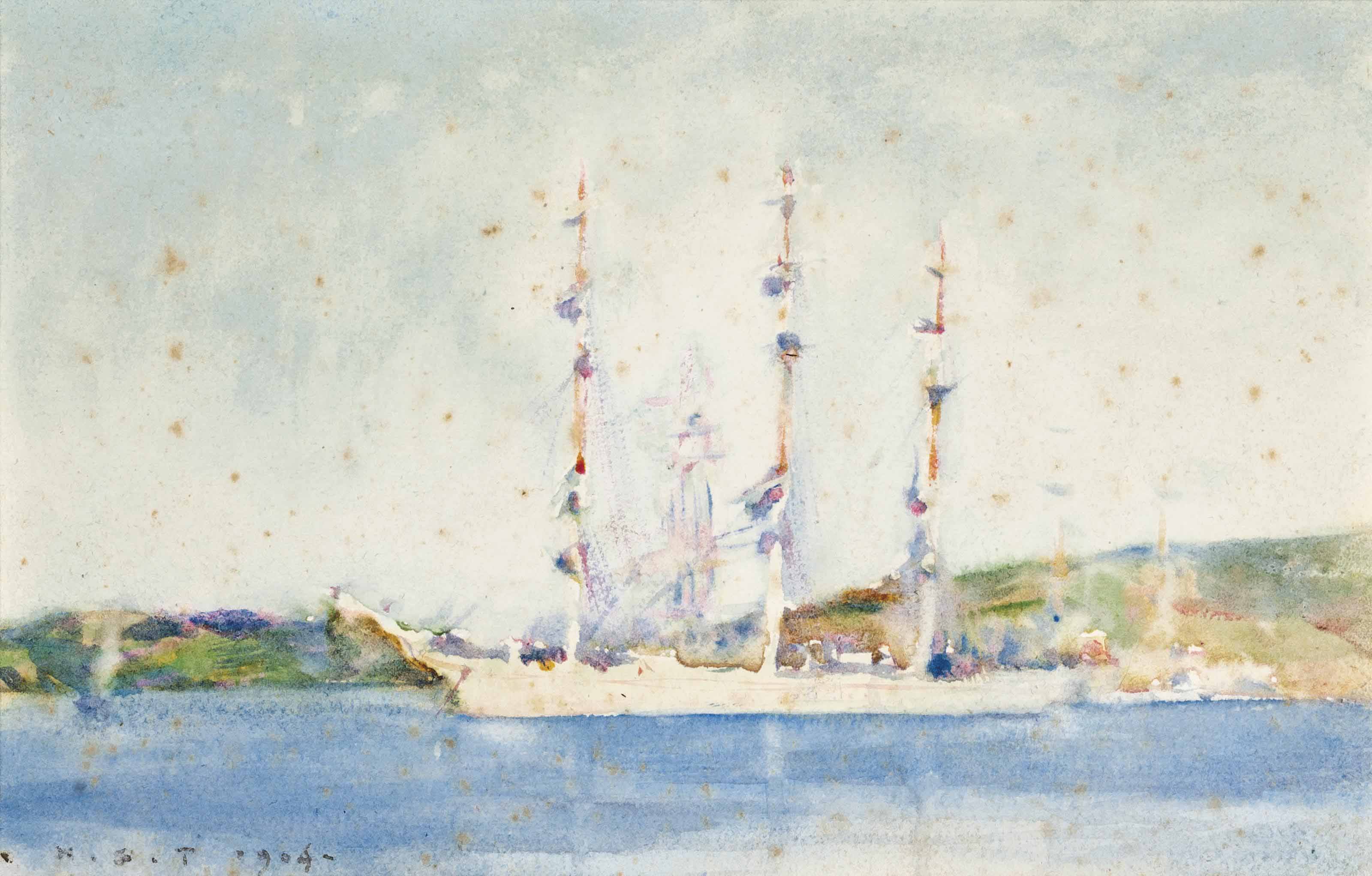 Henry Scott Tuke — Парусник на якоре