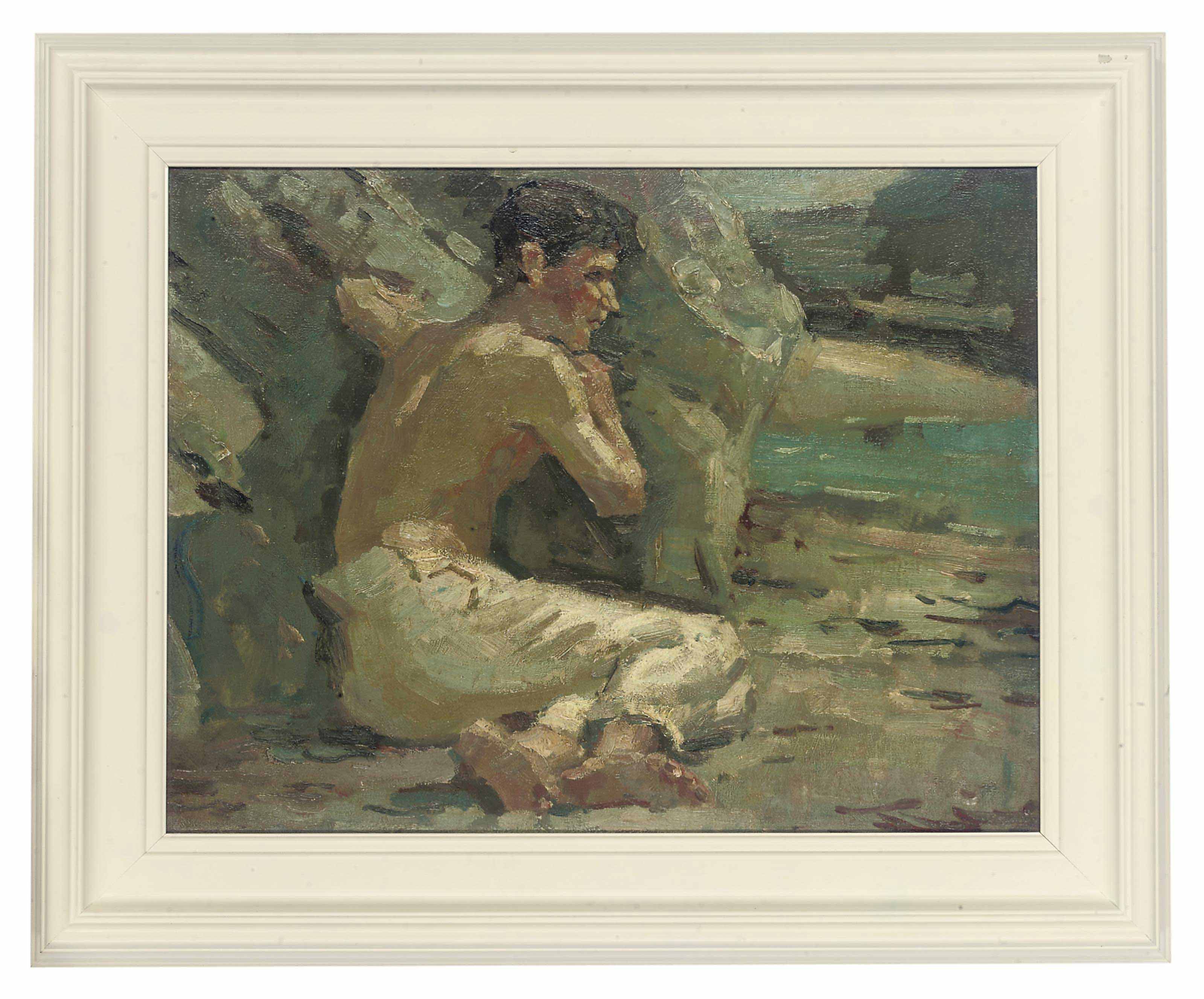 Henry Scott Tuke — Отдыхающий пловец