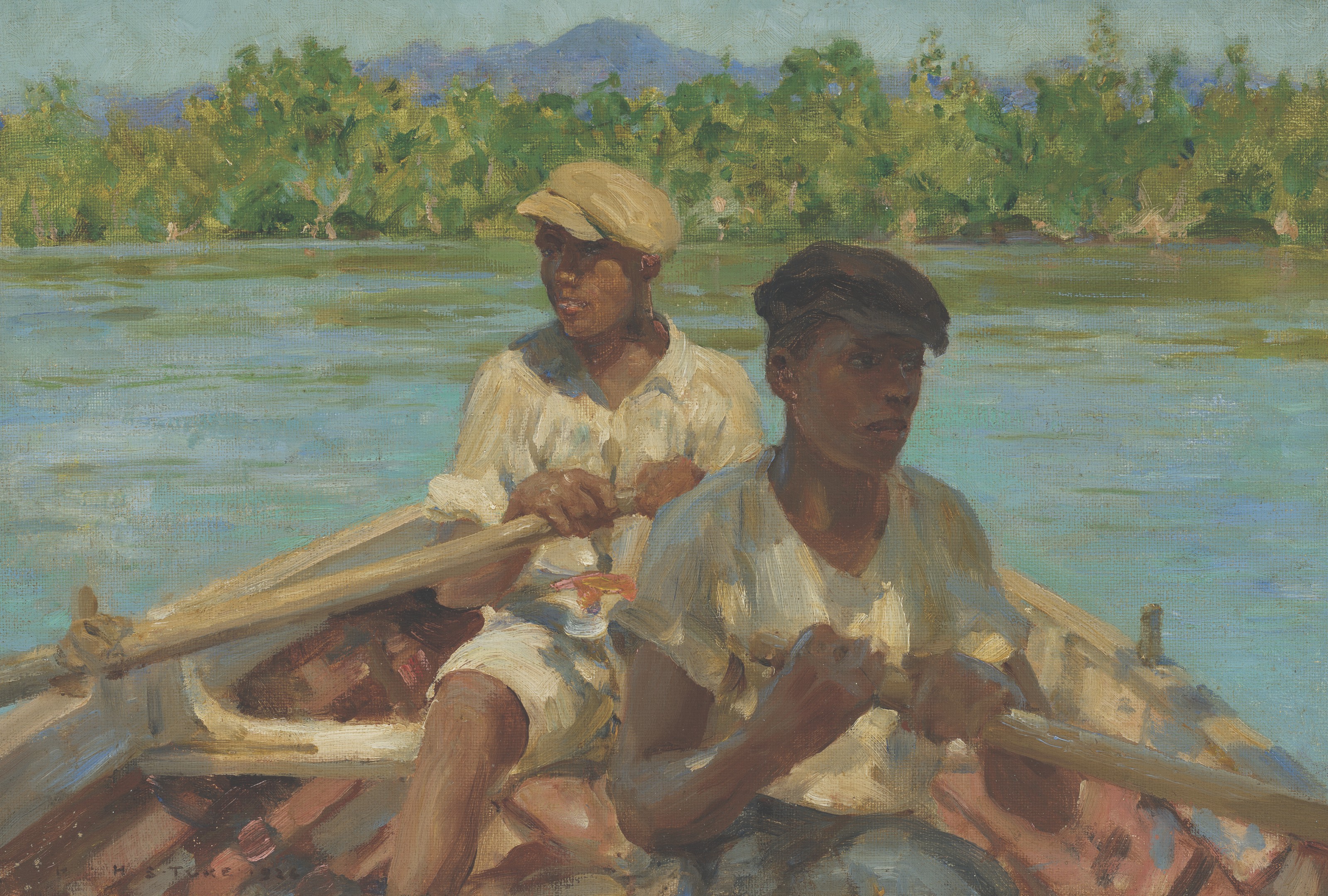 Henry Scott Tuke — Лодочники с Черной реки, Ямайка