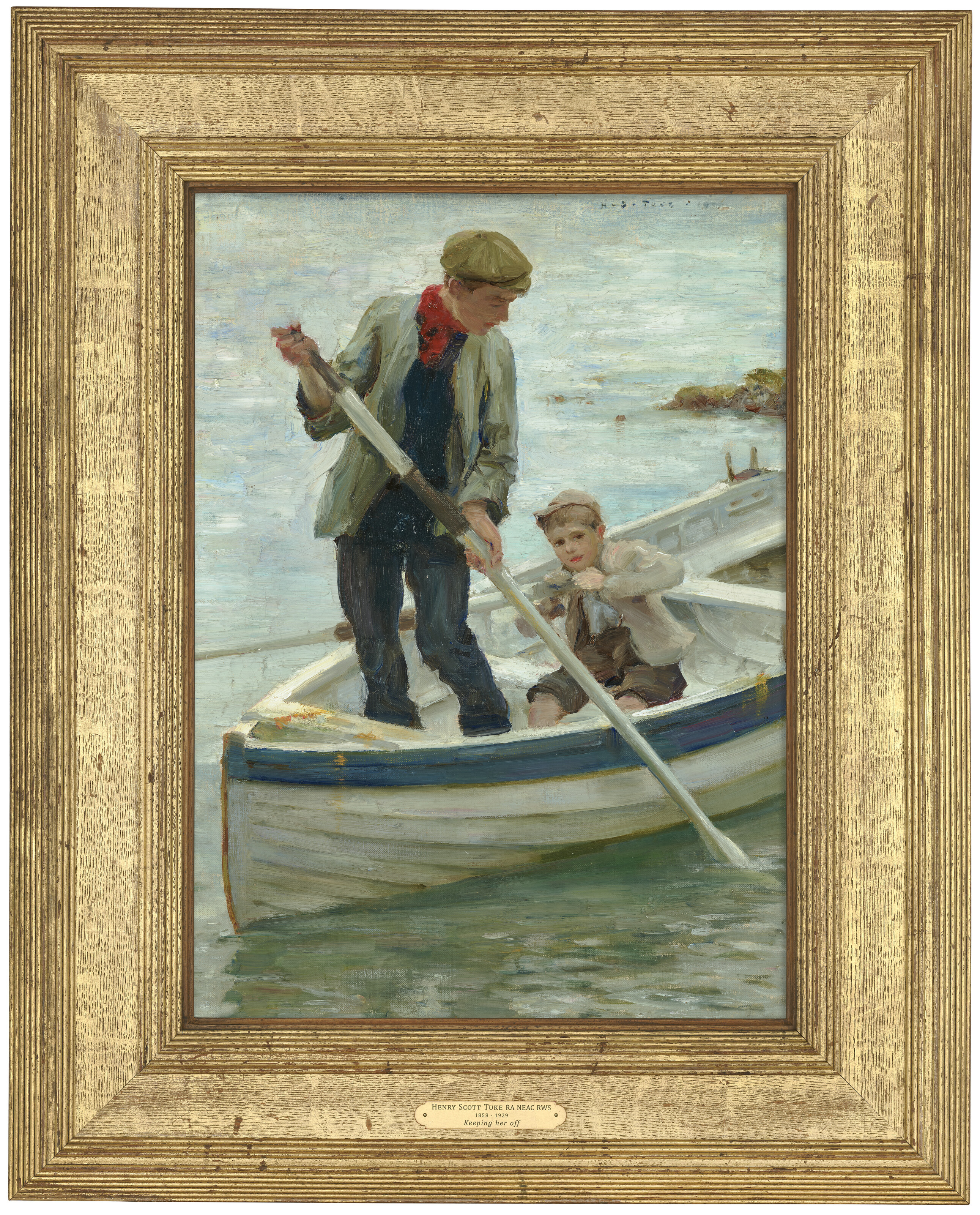 Henry Scott Tuke — Удерживая ее подальше, изображение 2