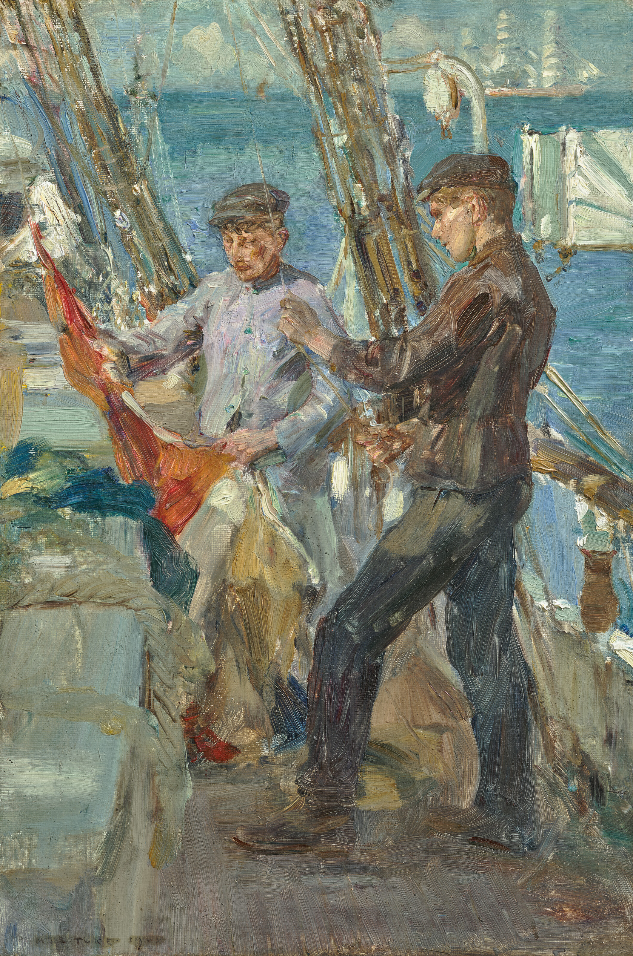 Henry Scott Tuke — Подъемные сигналы