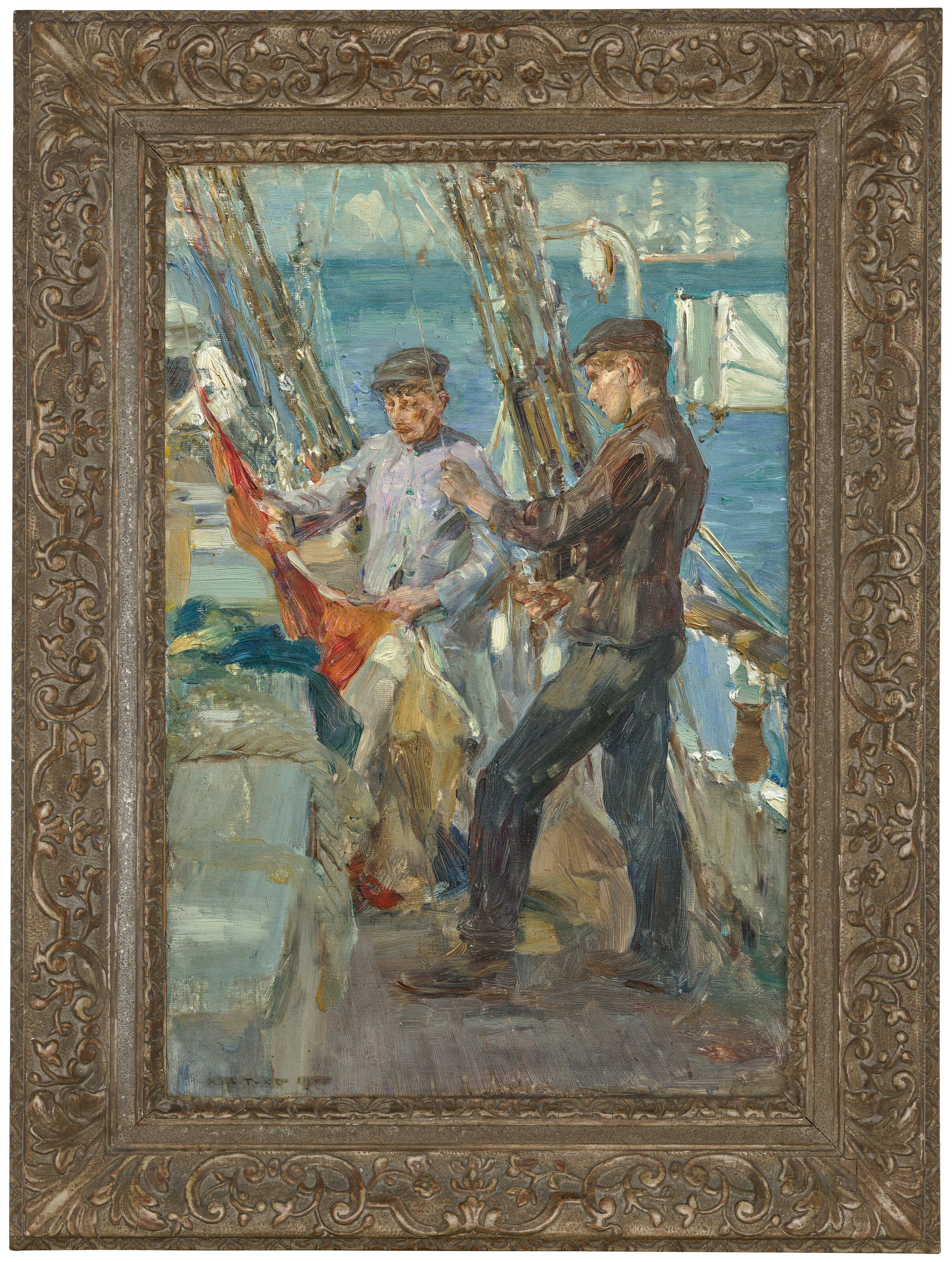 Henry Scott Tuke — Подъемные сигналы, изображение 2