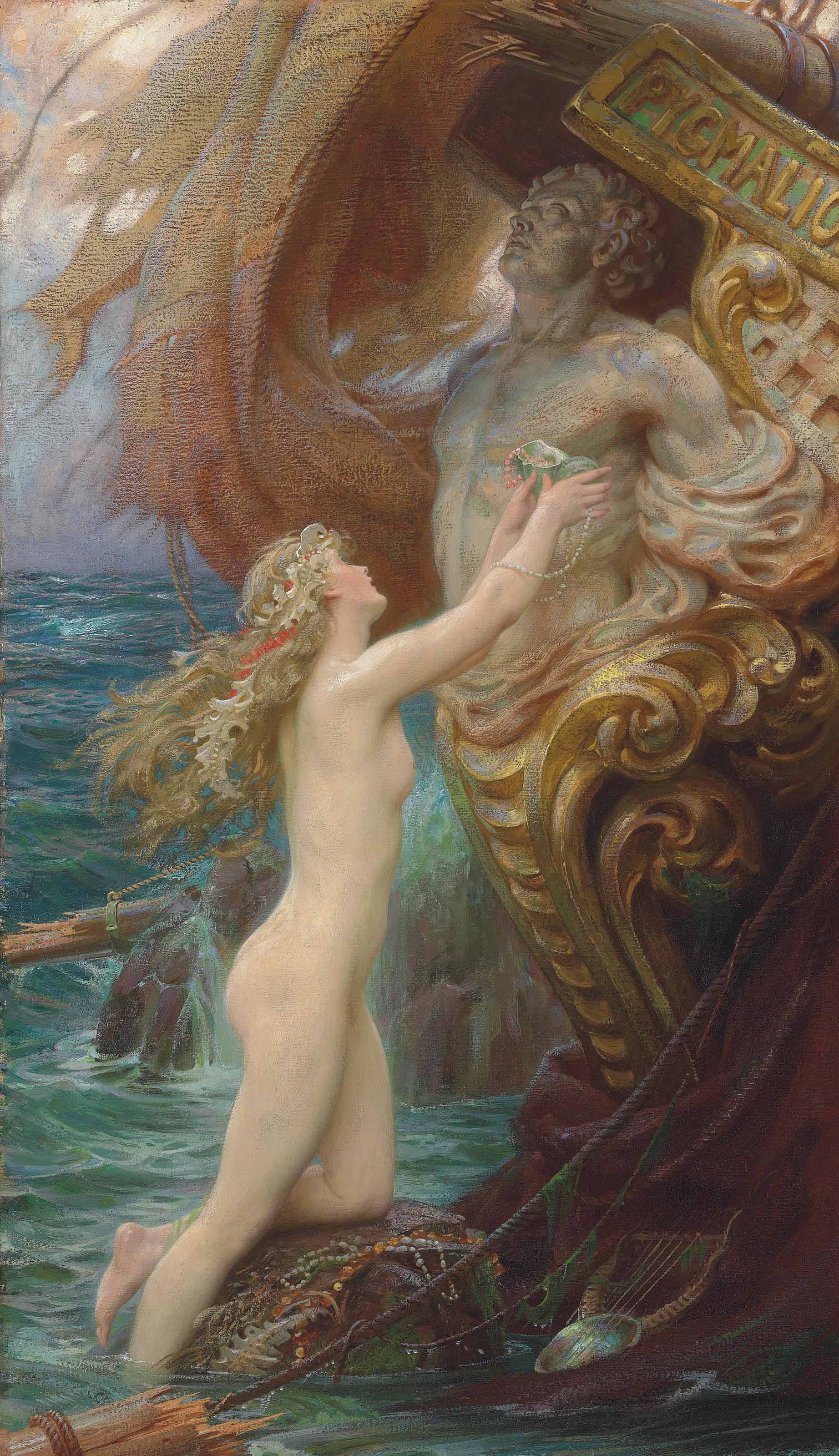 Herbert James Draper — Глубоководная морская идиллия