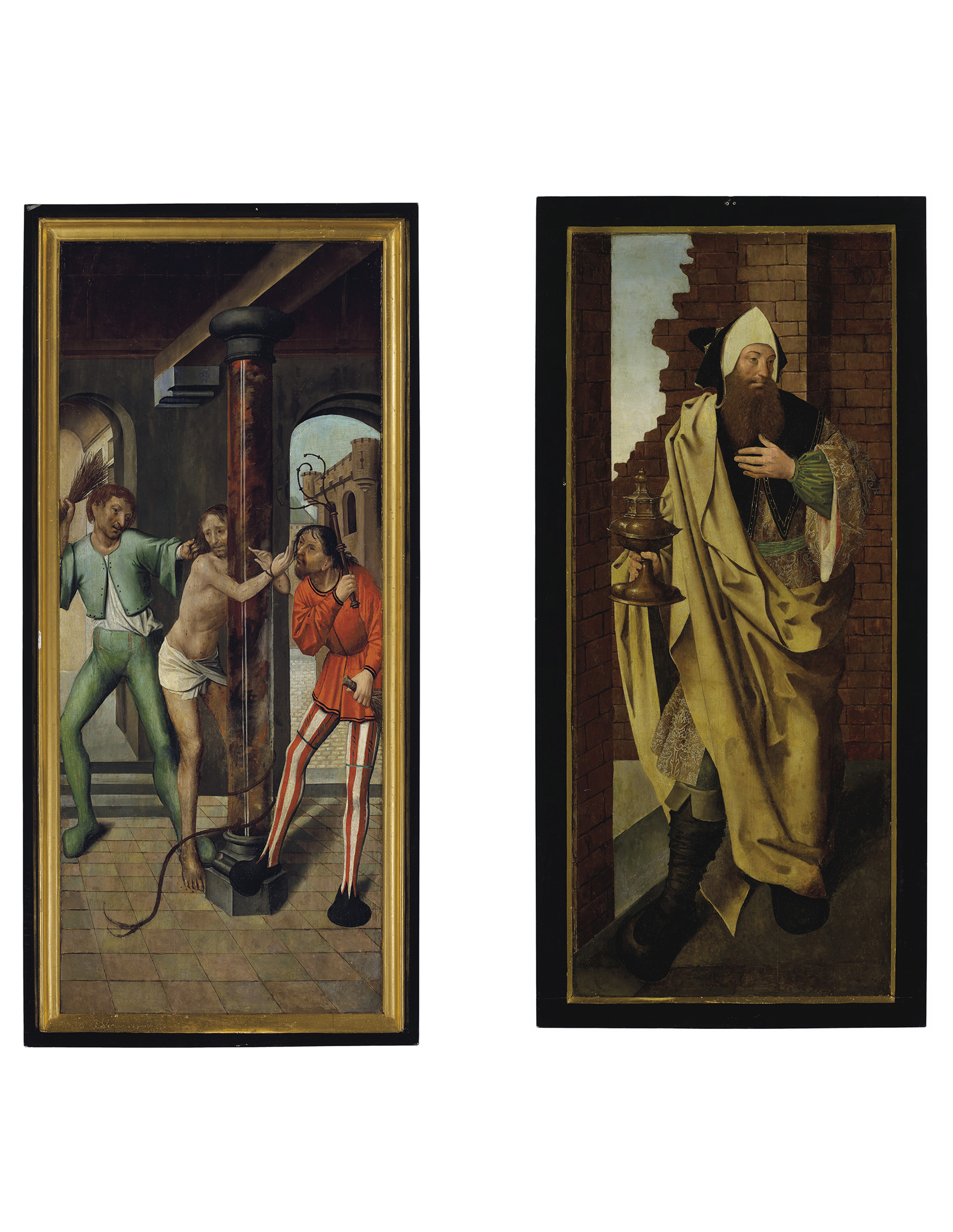 Hieronymus Bosch — Крыло полиптиха: Бичевание (спереди); Волхв (сзади), изображение 3