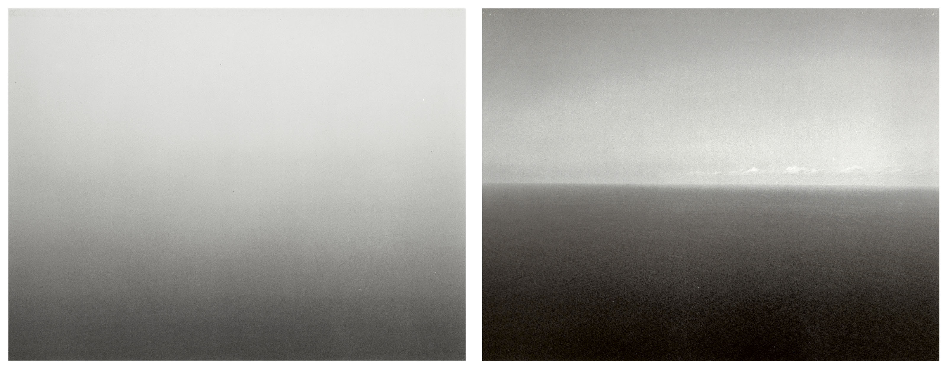 Hiroshi Sugimoto — Открытая времени Атлантика: Океан, скалы Мохэ #317; Открытая времени #310