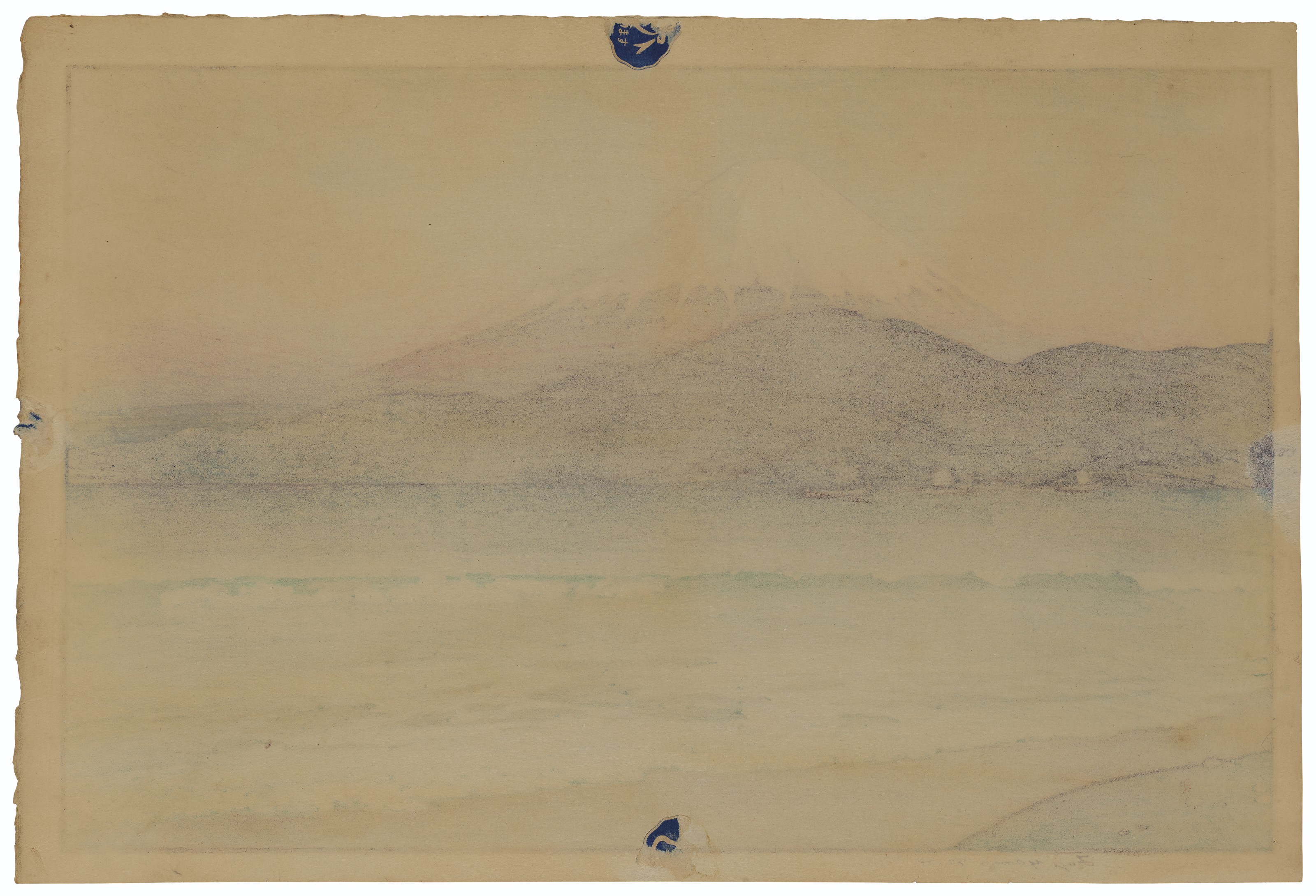Hiroshi Yoshida — Фудзияма от Михо, изображение 2