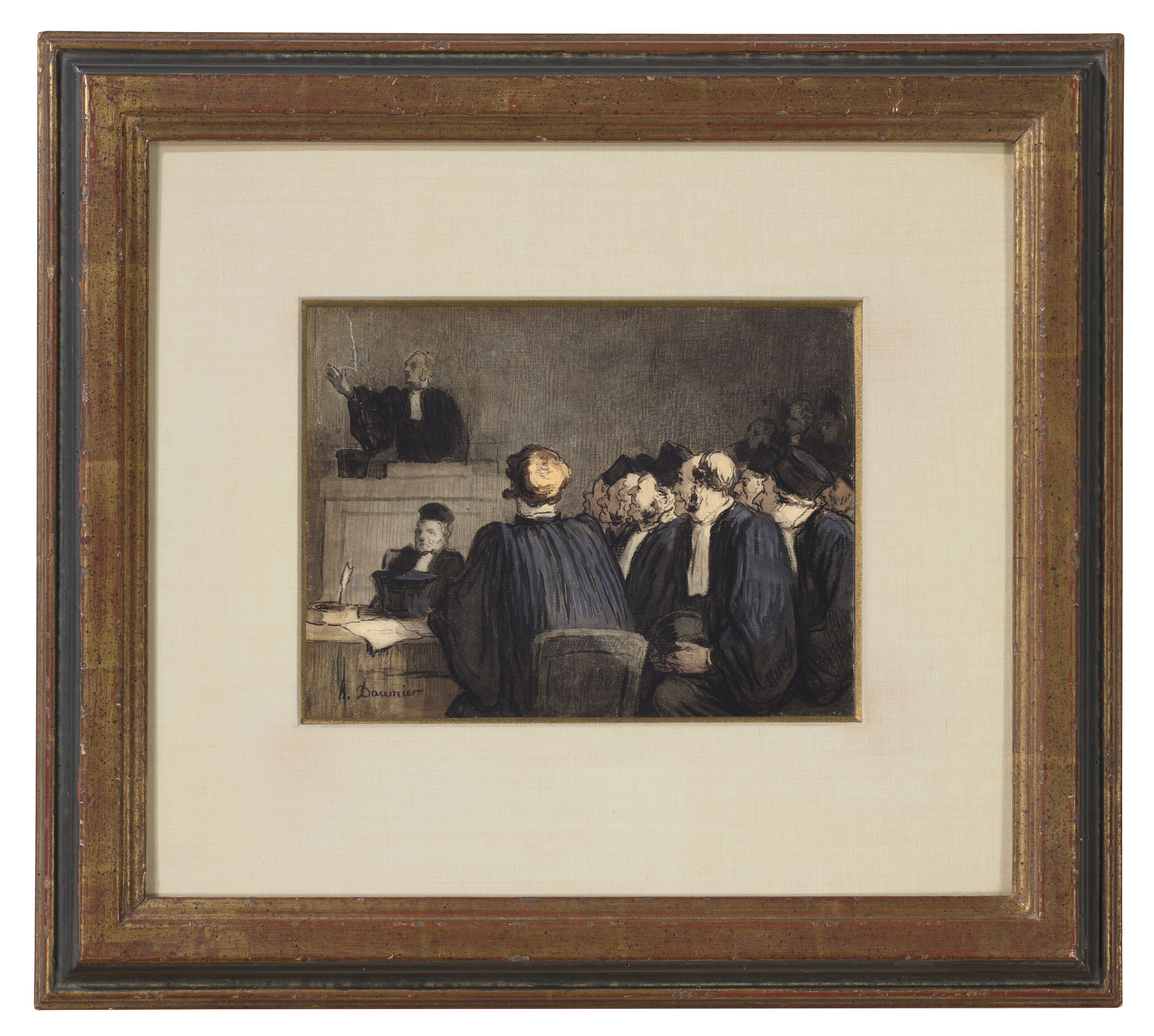 Honoré Daumier — Сцена суда (Ле Плэйдуайер), изображение 3