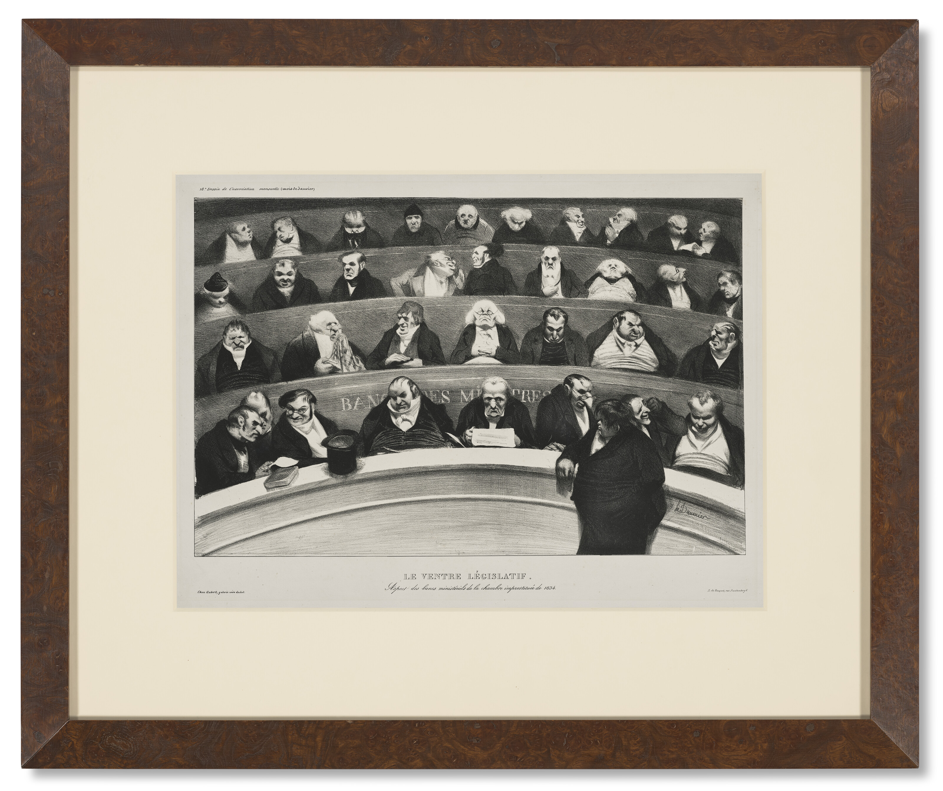 Honoré Daumier — Le ventre legislatif (Законодательный орган), изображение 2