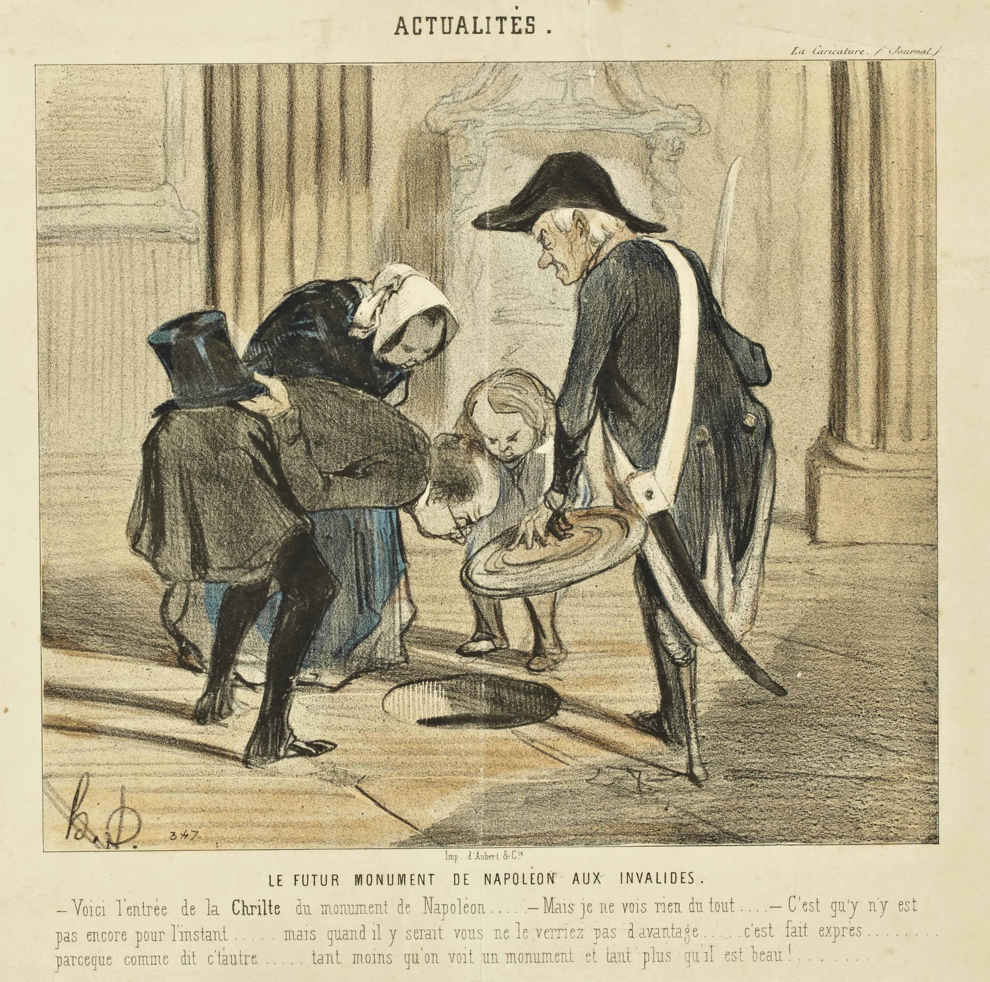 Honoré Daumier — Актуальные вопросы: Будущий памятник Наполеону инвалидам